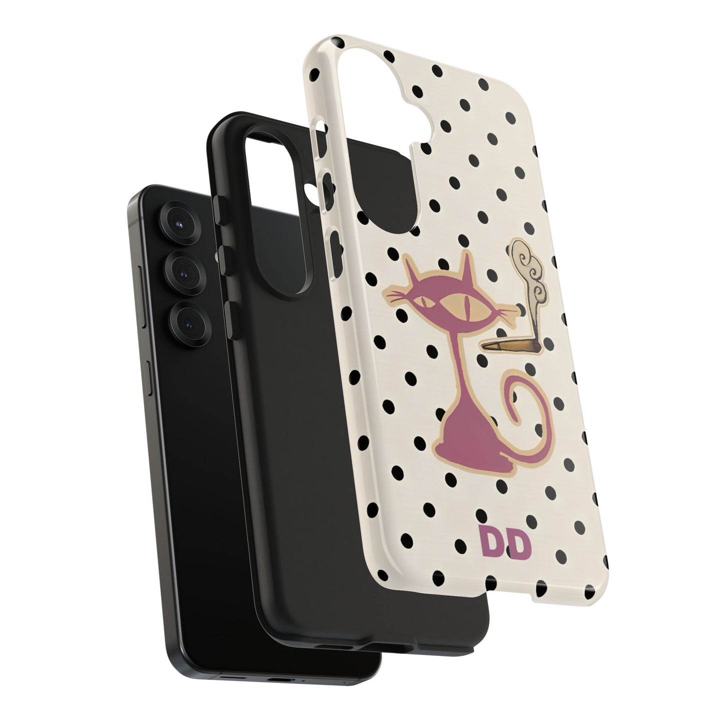 White Le Cat Phone Case
