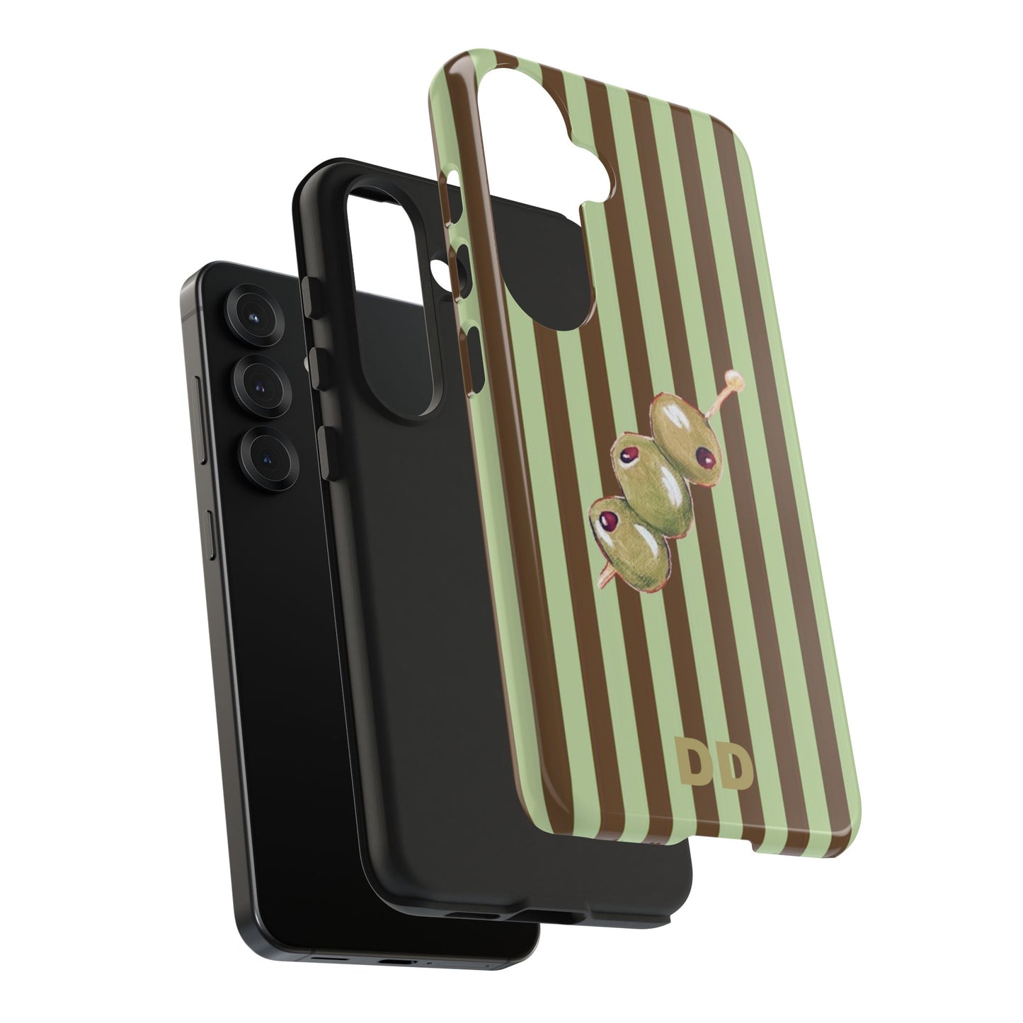 Olive Phone Case in Mint & Chip
