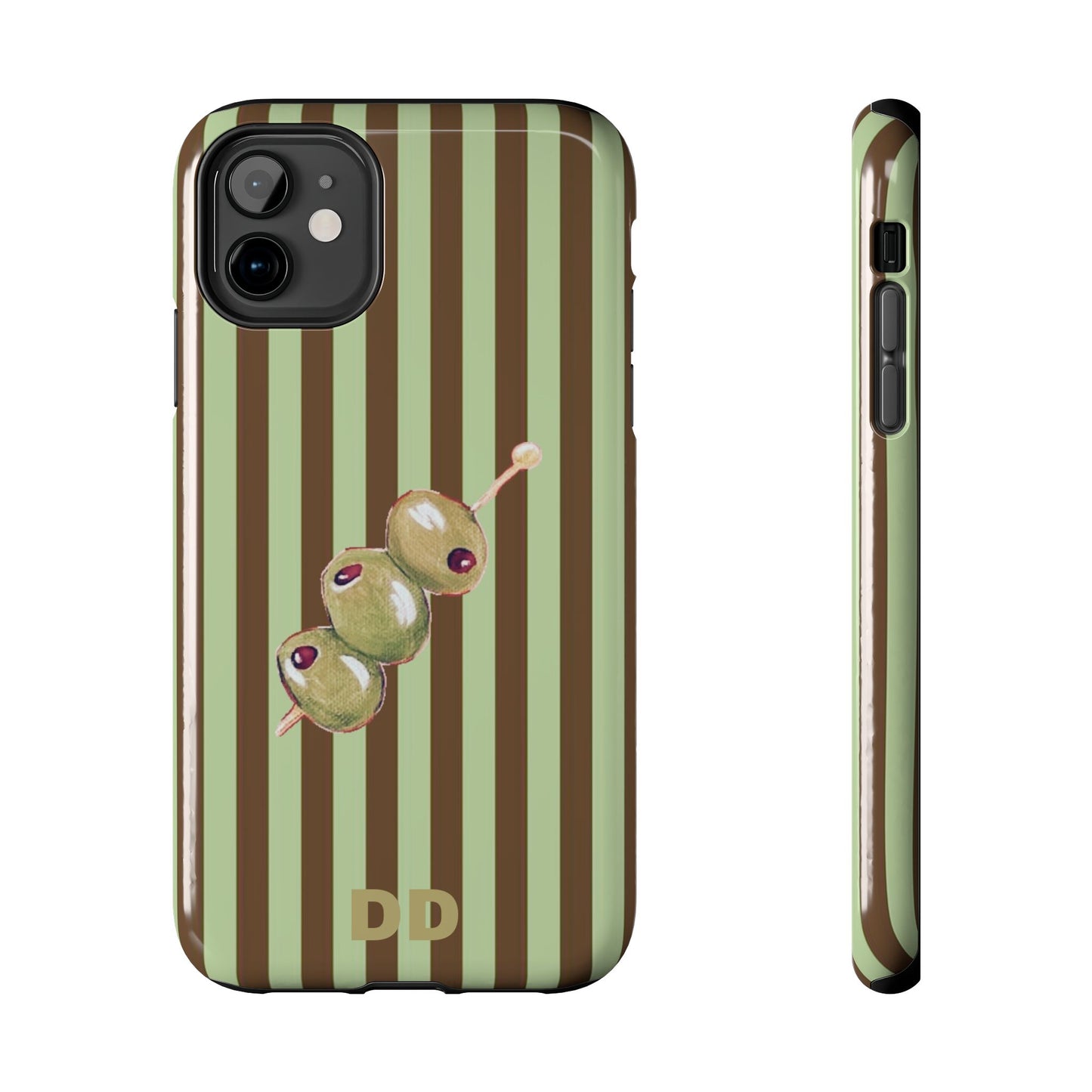 Olive Phone Case in Mint & Chip