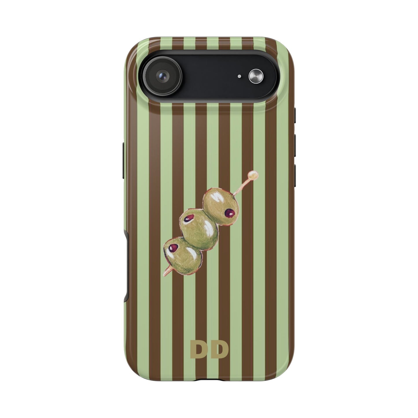 Olive Phone Case in Mint & Chip