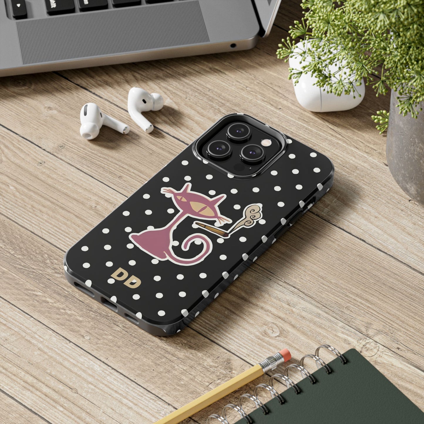 Black Le Cat Phone Case