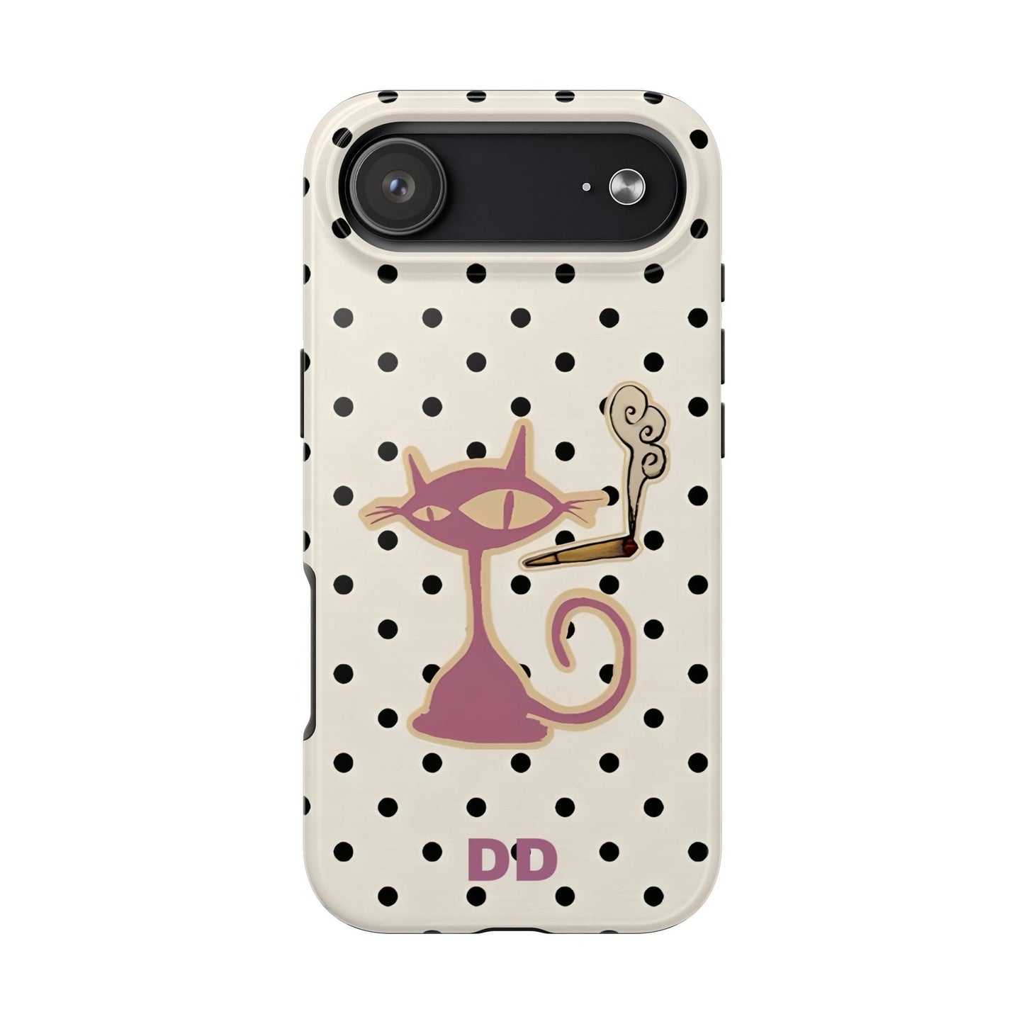 White Le Cat Phone Case