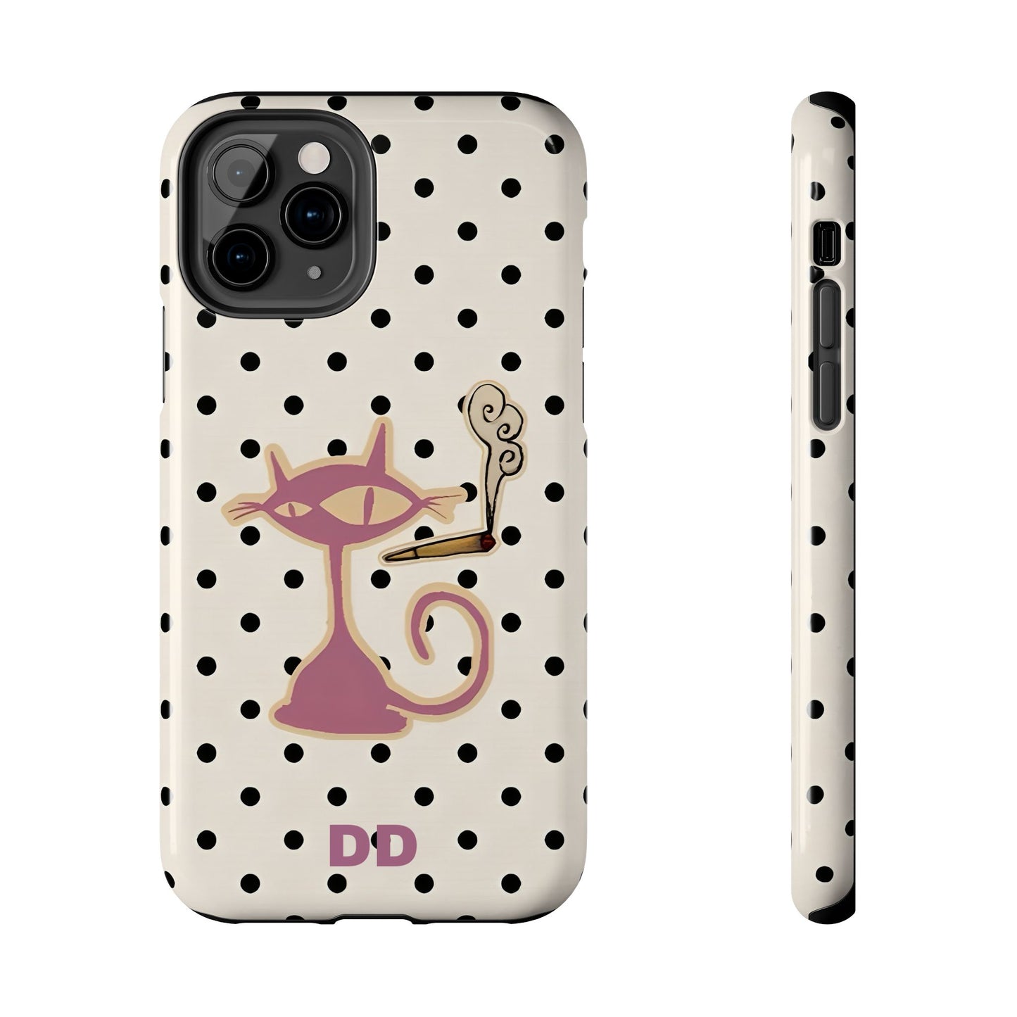 White Le Cat Phone Case