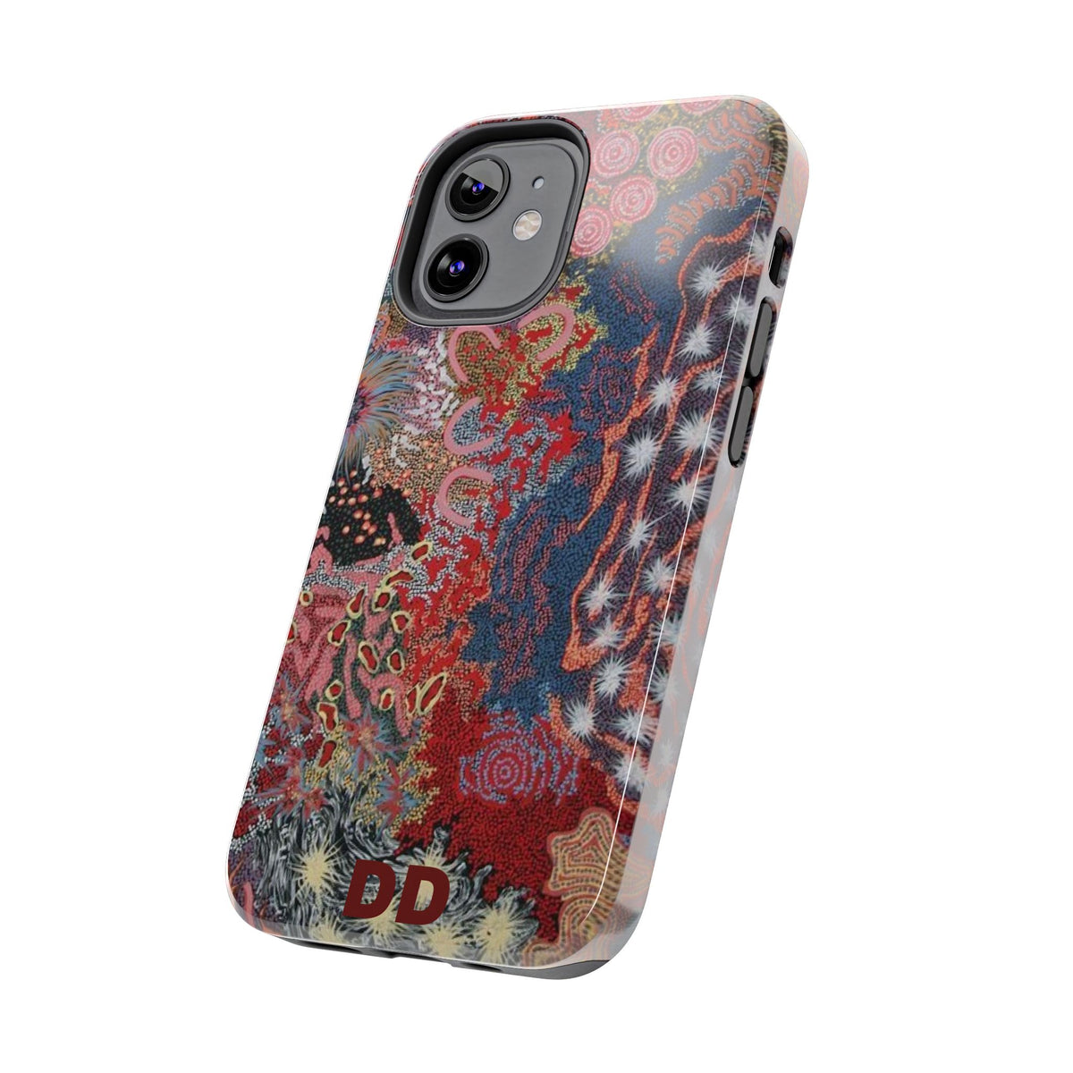 Mosaic Patchwork Phone Case — Multicolour Rainbow Geometric Mosaic Design, view 22 — MagSafe Compatible | Digital Divas
