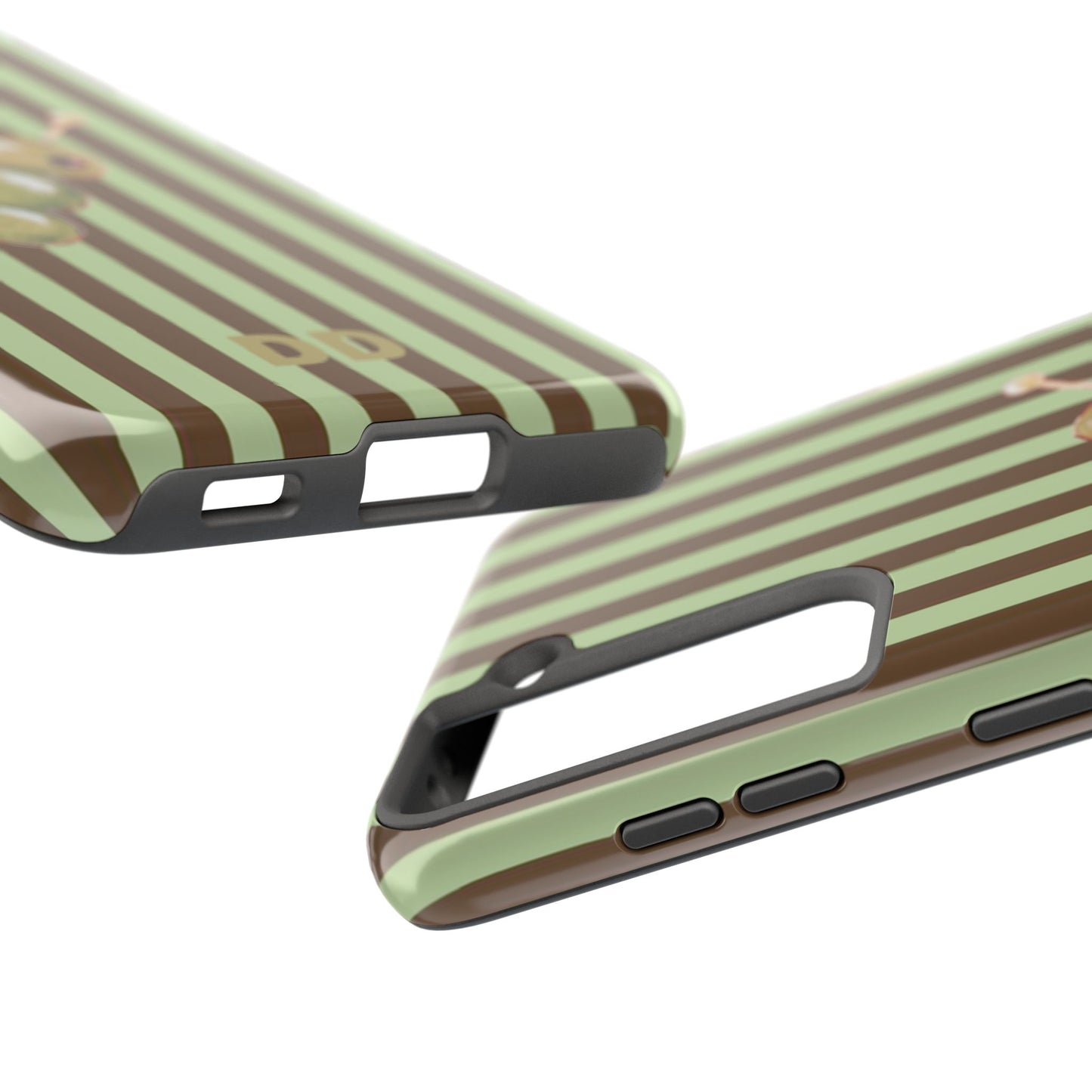 Olive Phone Case in Mint & Chip