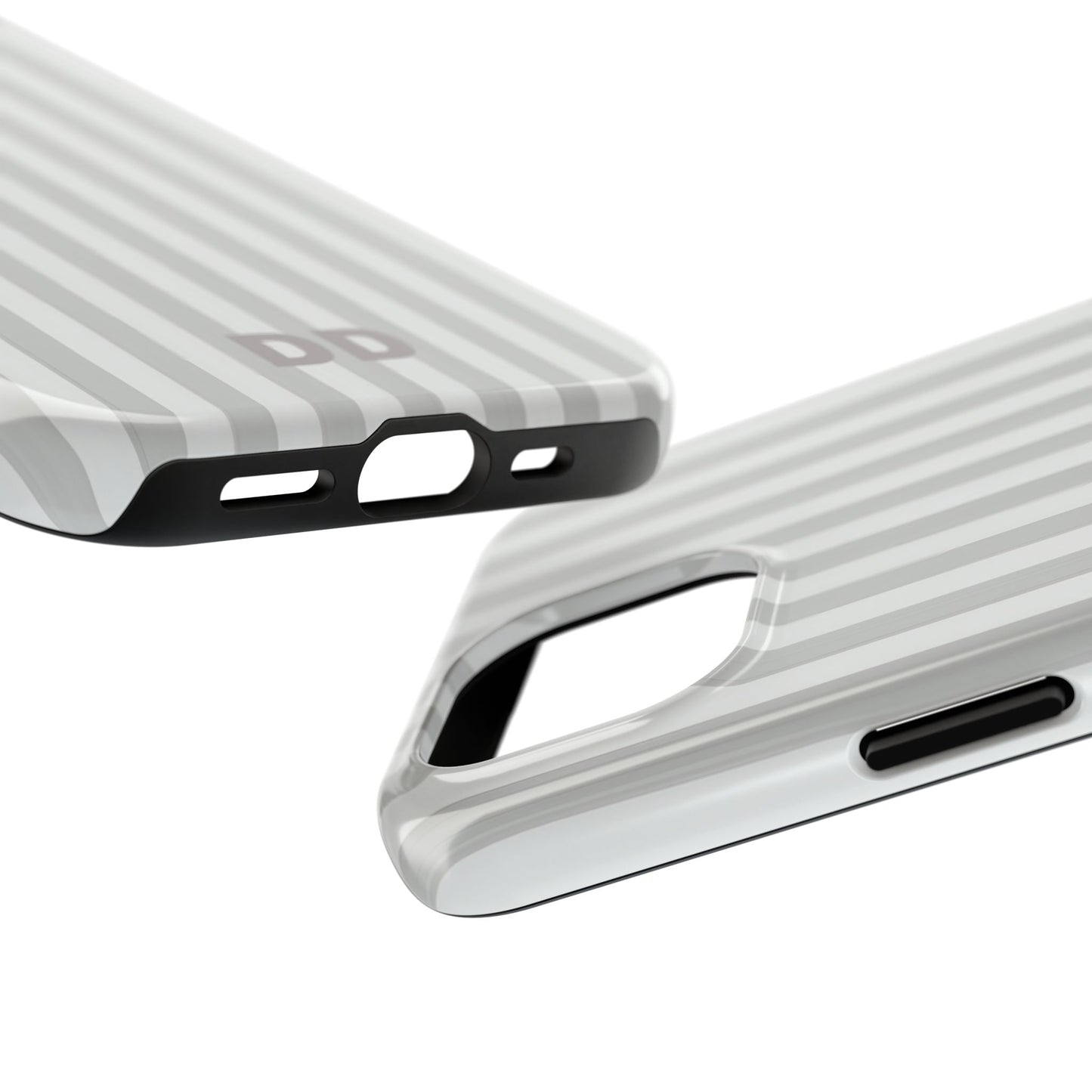 White Pin Stripe Phone Case