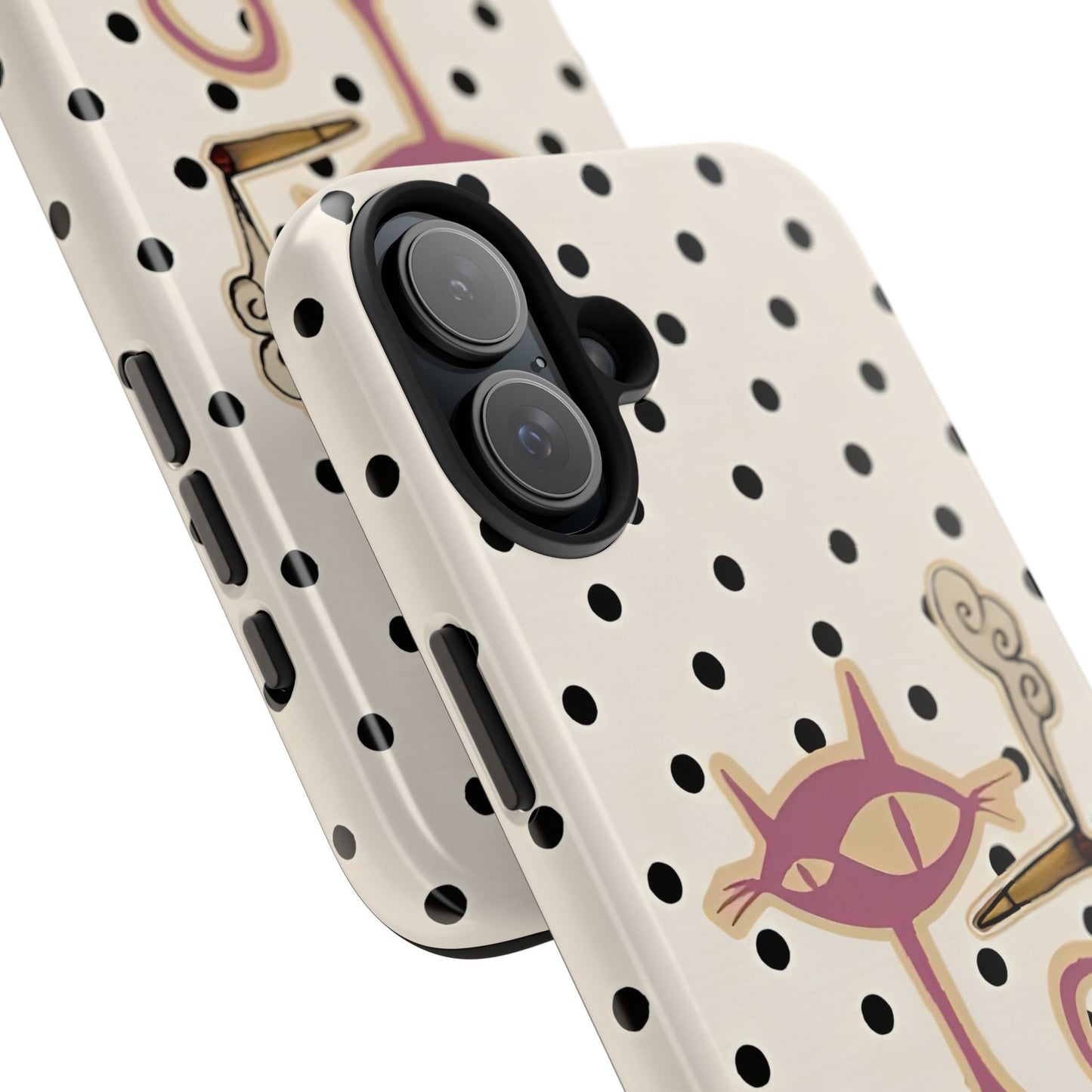 White Le Cat Phone Case