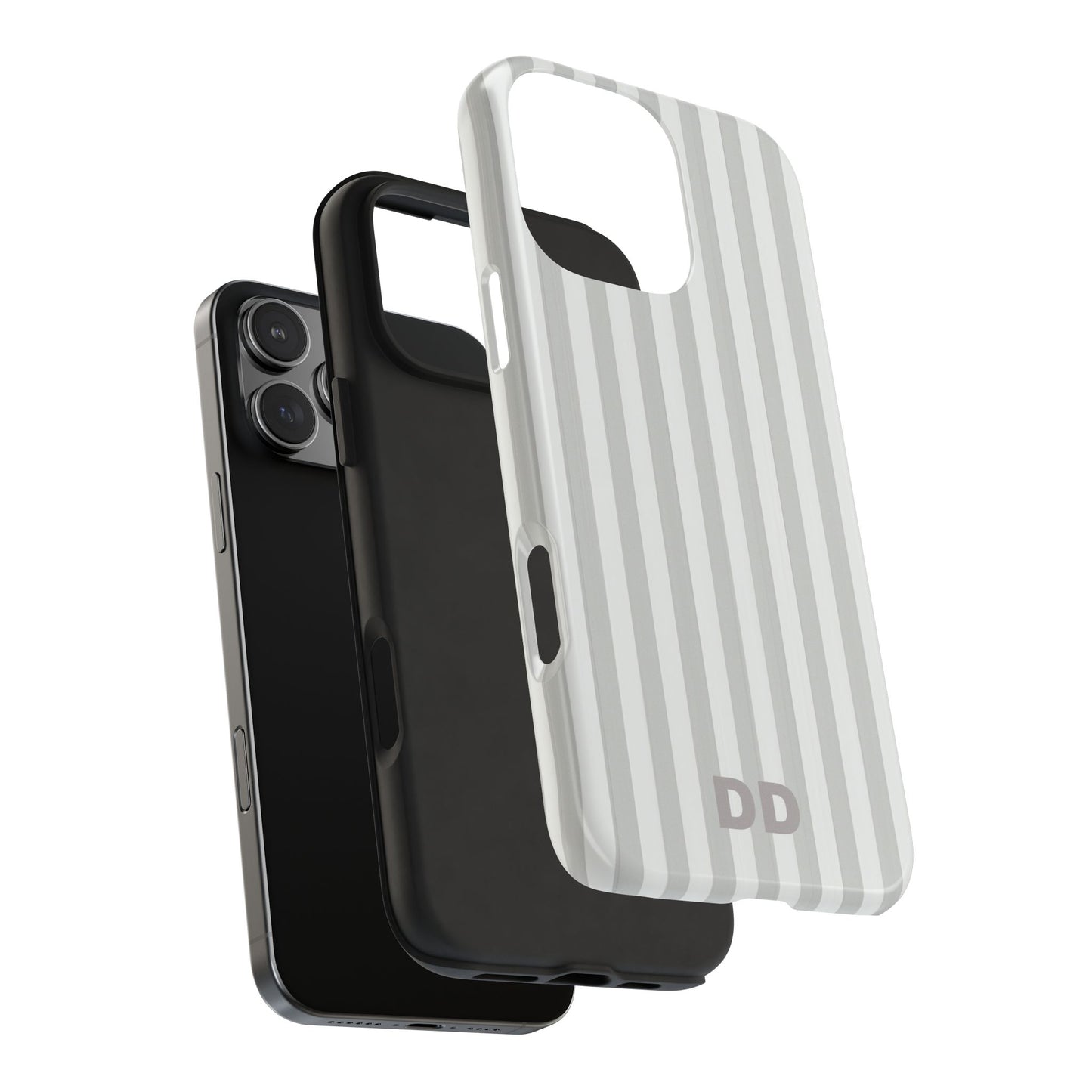 White Pin Stripe Phone Case