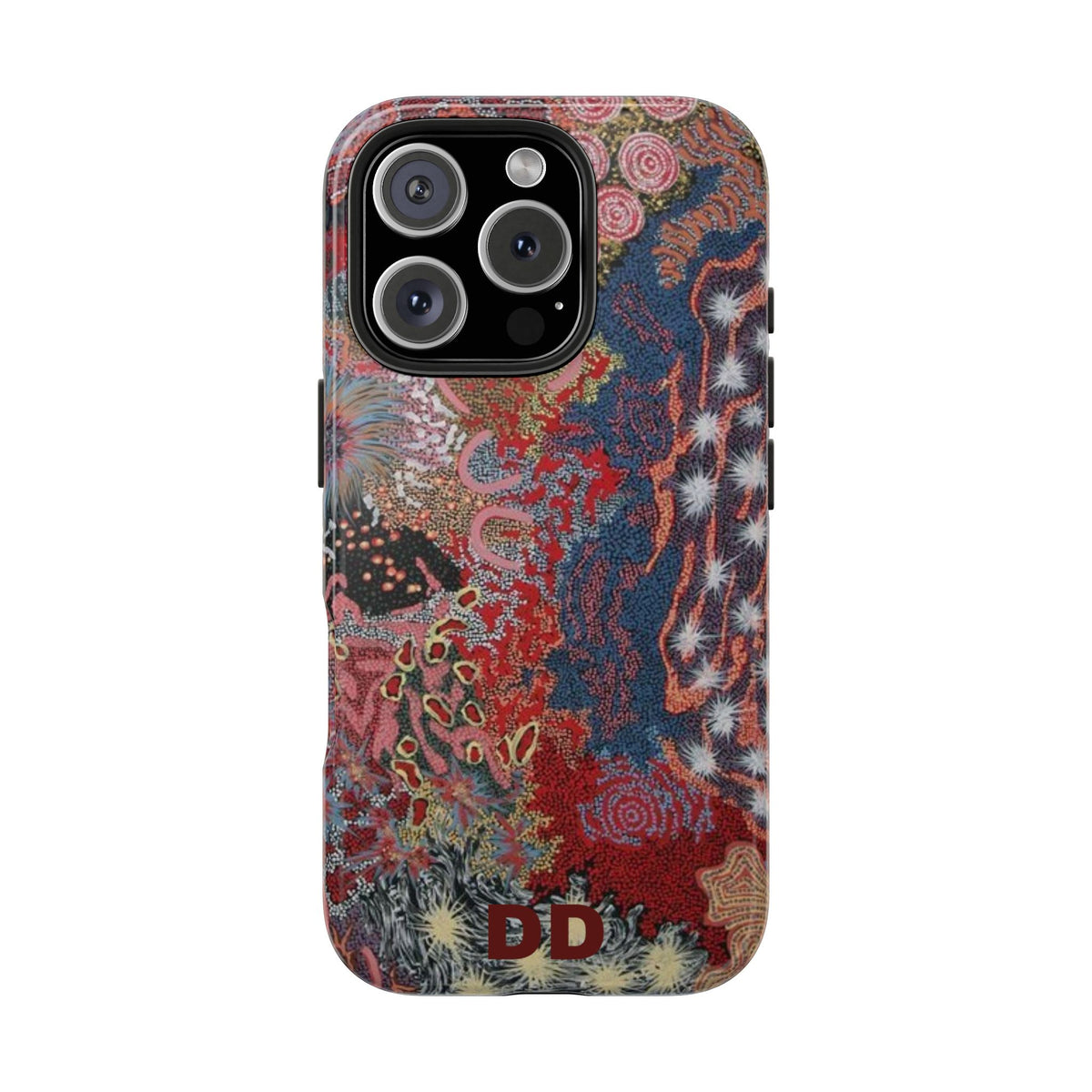 Mosaic Patchwork Phone Case for iPhone 16 Pro — Multicolour Geometric — MagSafe Compatible | Digital Divas