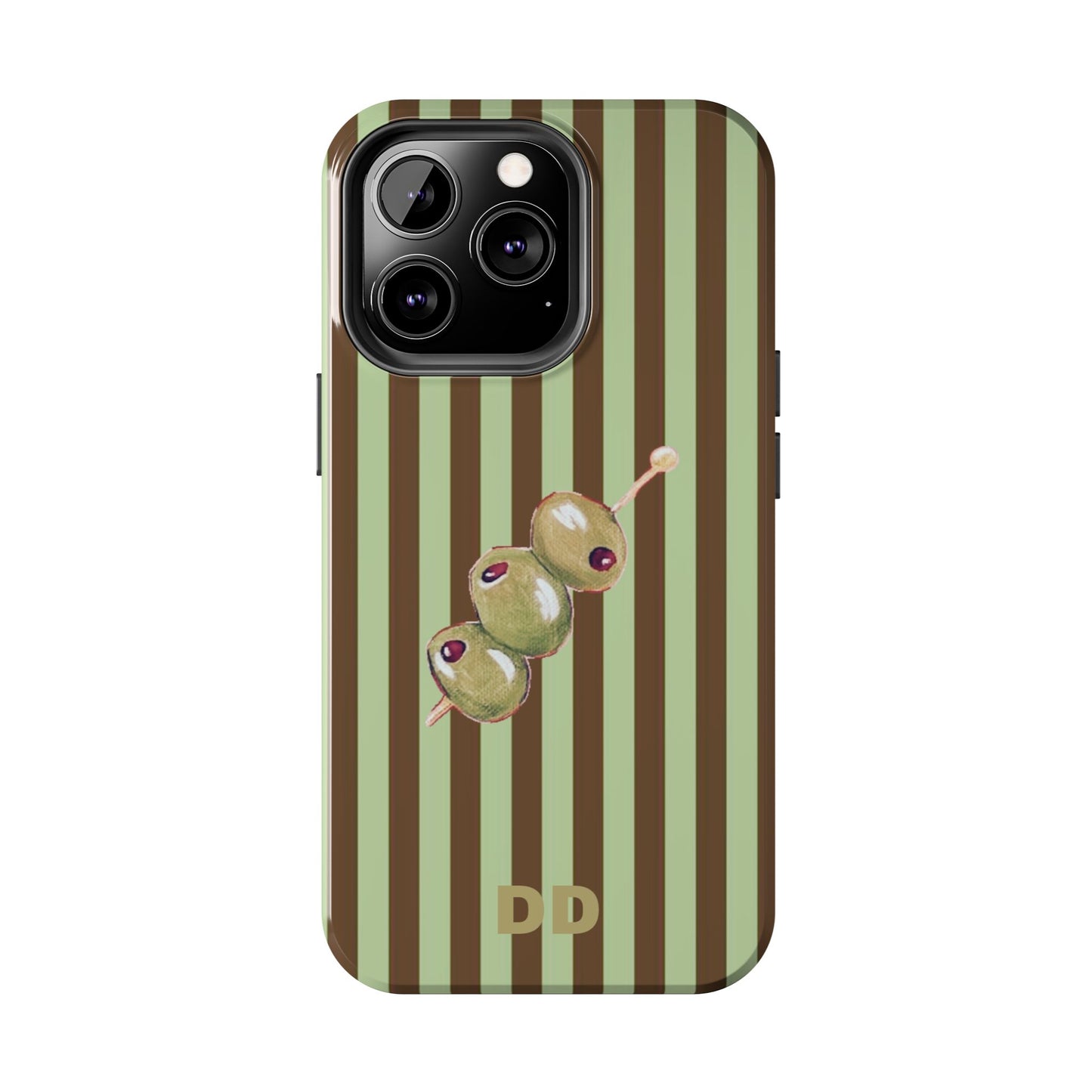 Olive Phone Case in Mint & Chip