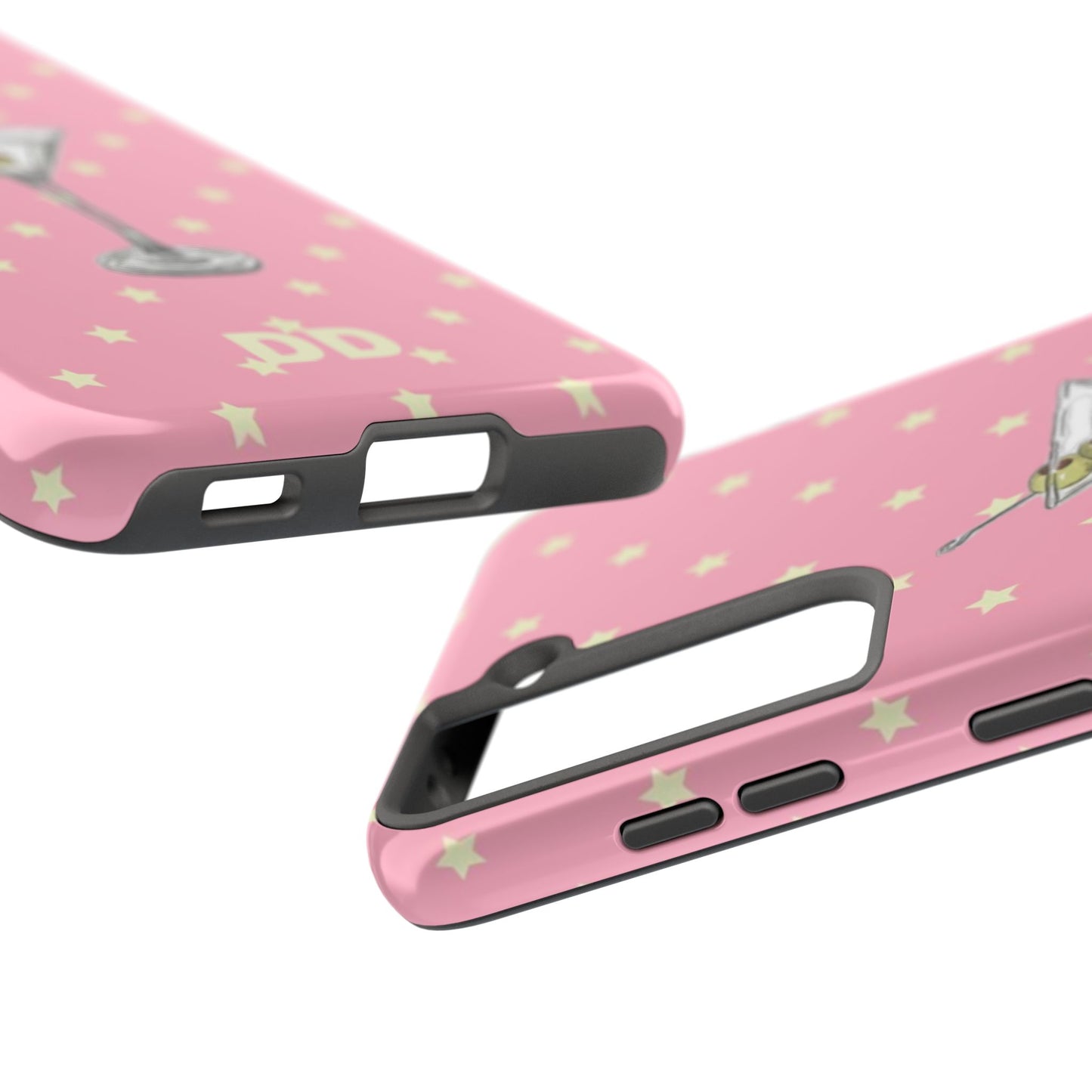 Martini Phone Case in Pink & Crème Stars