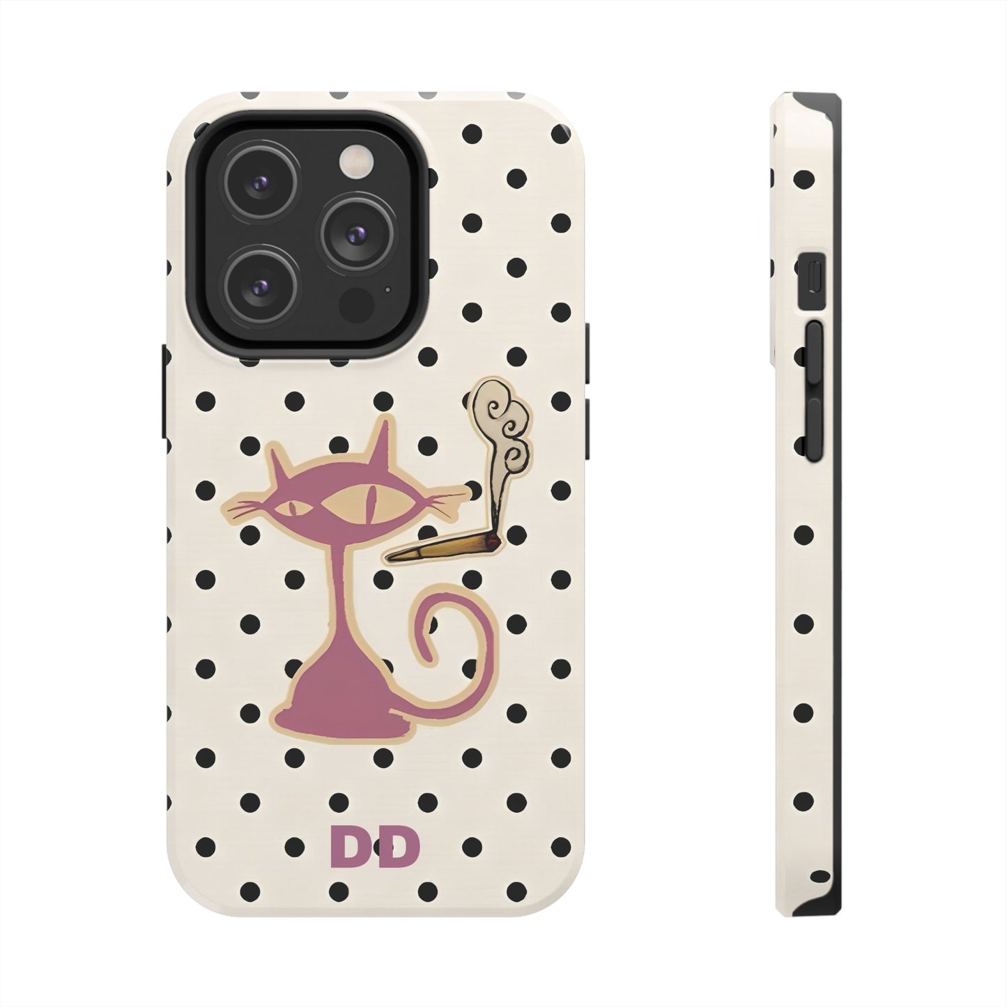 White Le Cat Phone Case