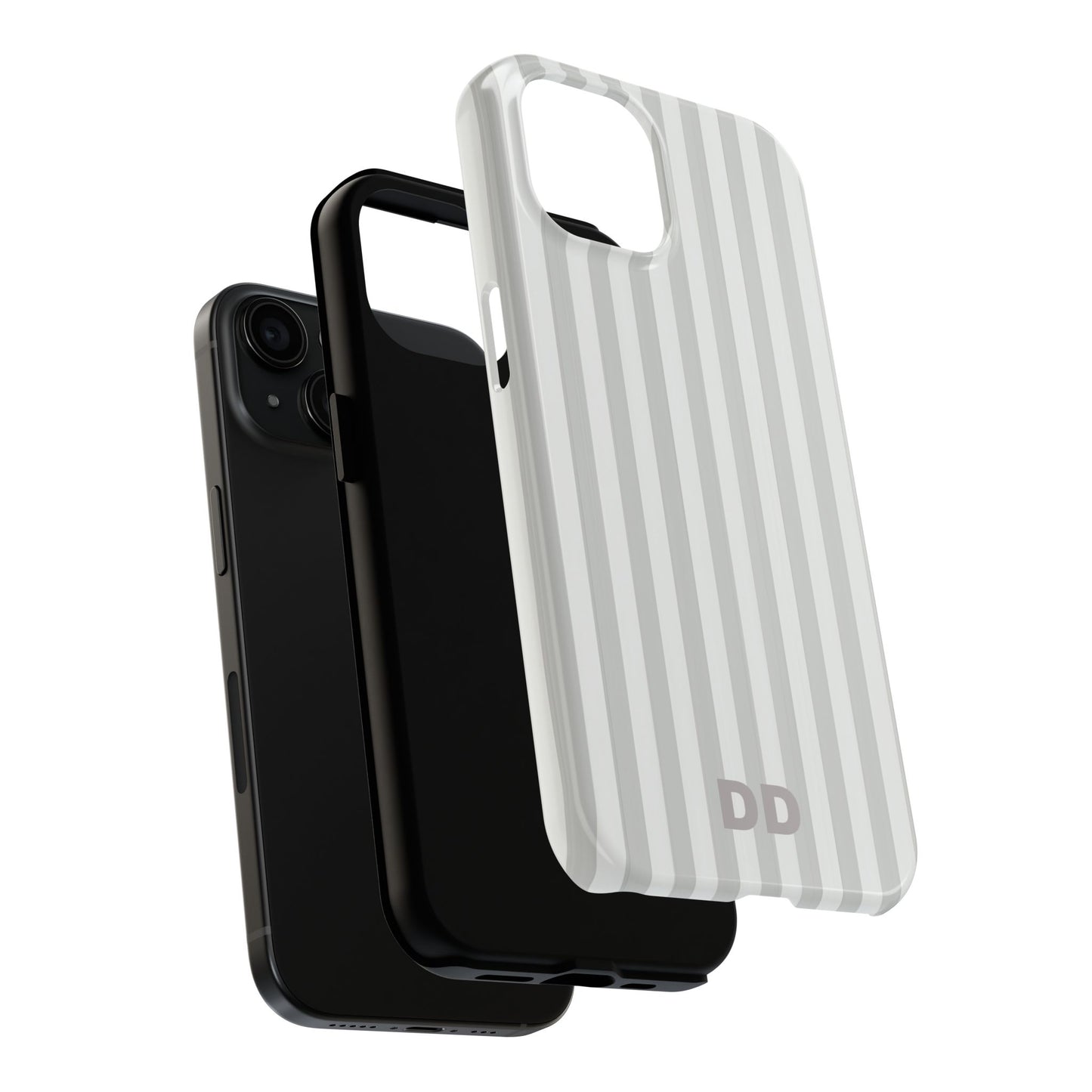 White Pin Stripe Phone Case