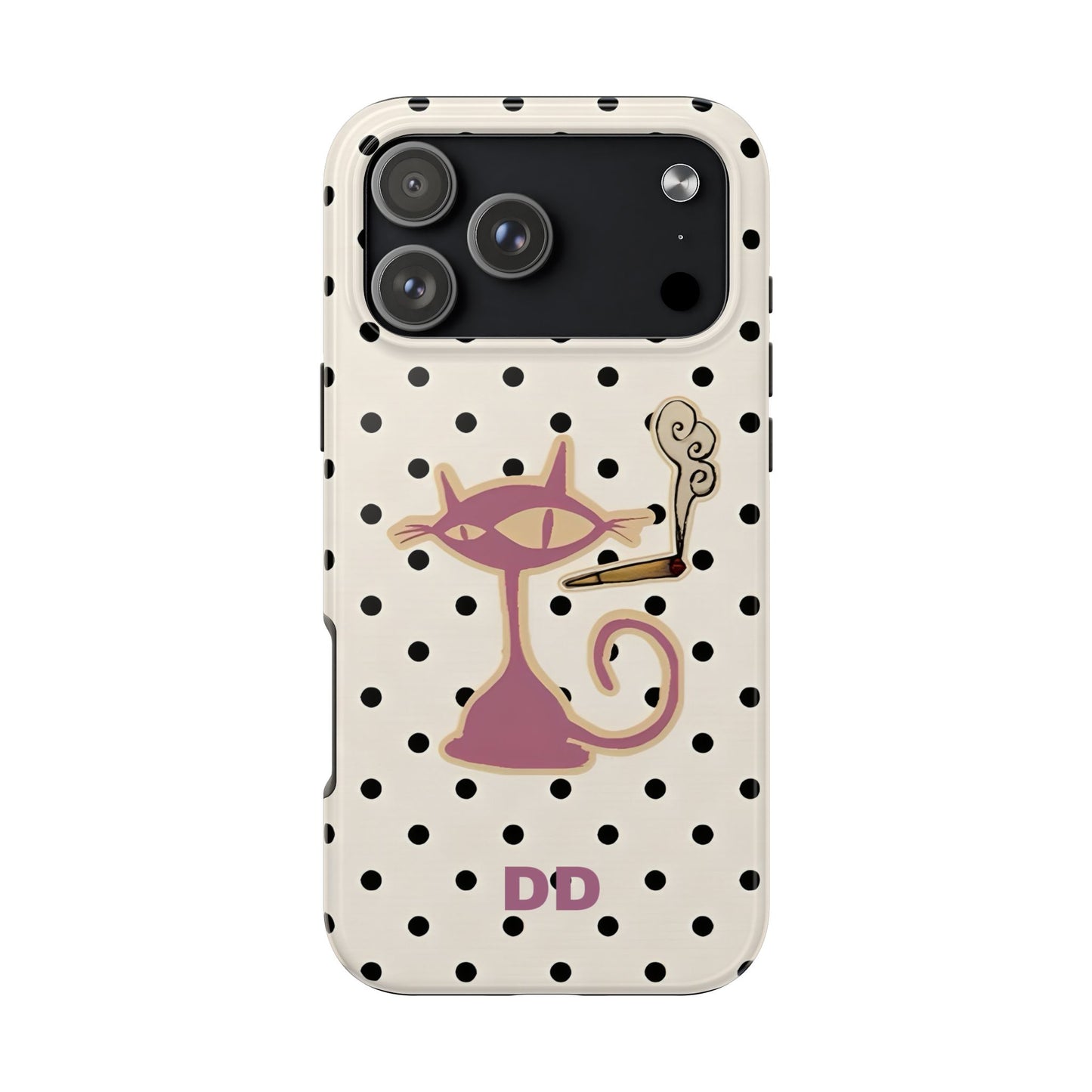 White Le Cat Phone Case
