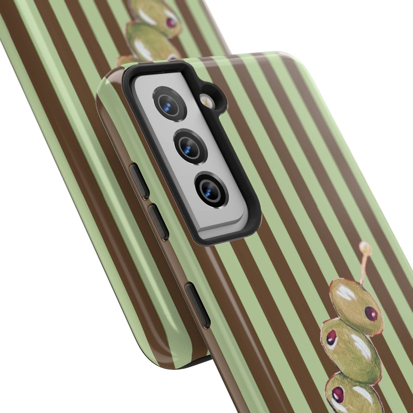 Olive Phone Case in Mint & Chip