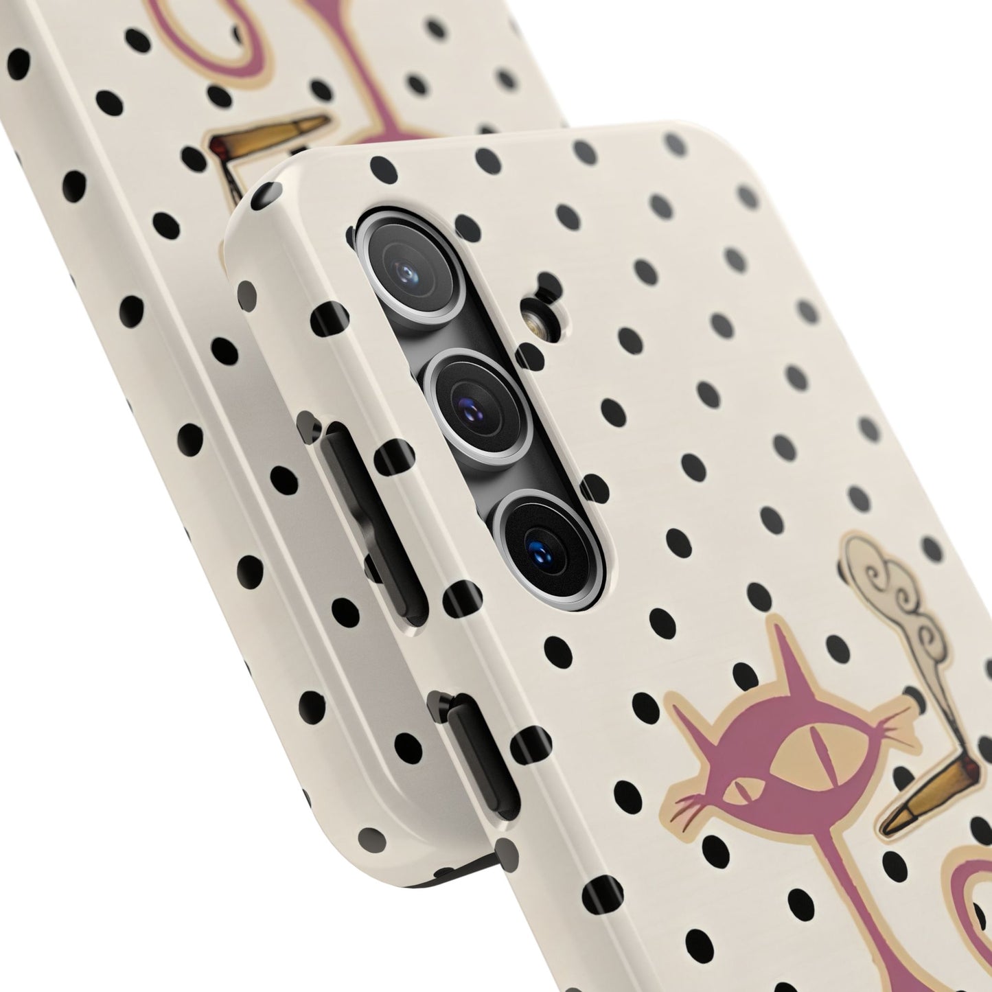 White Le Cat Phone Case