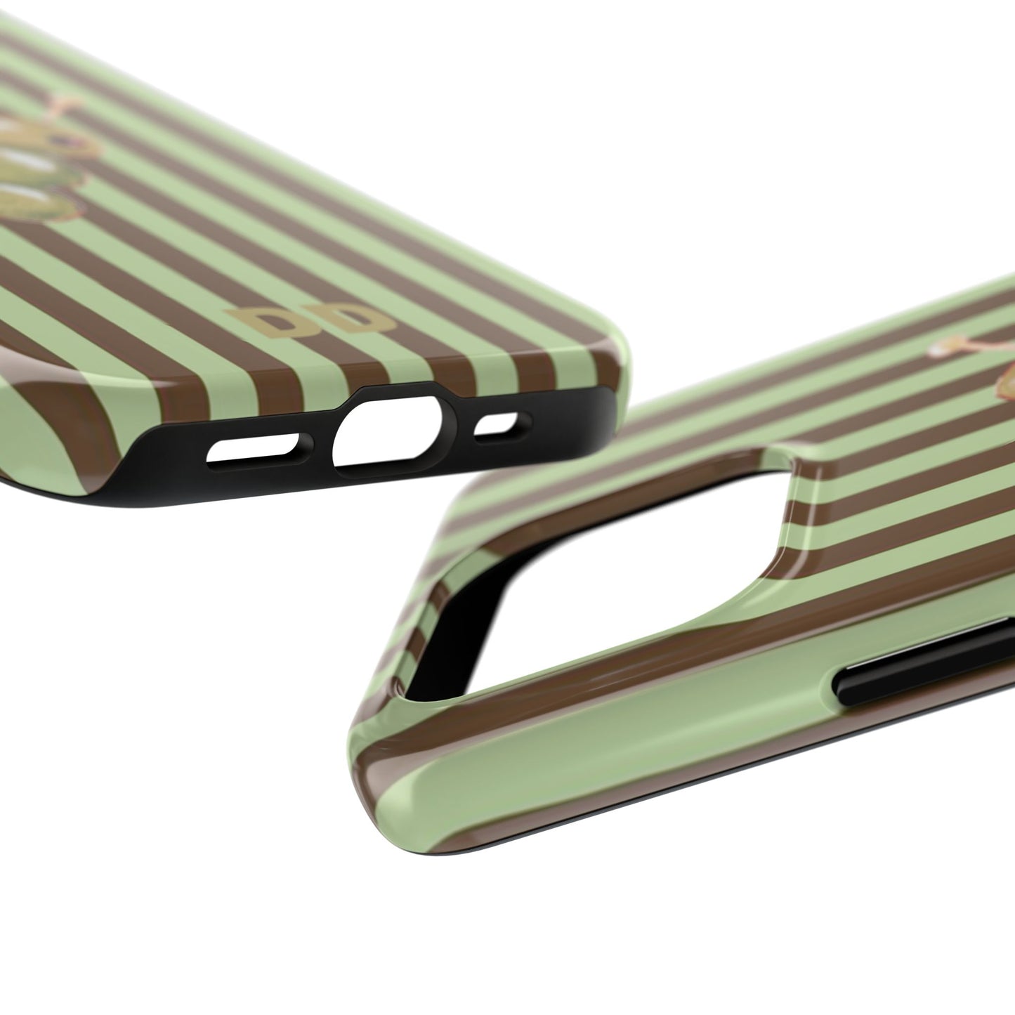 Olive Phone Case in Mint & Chip