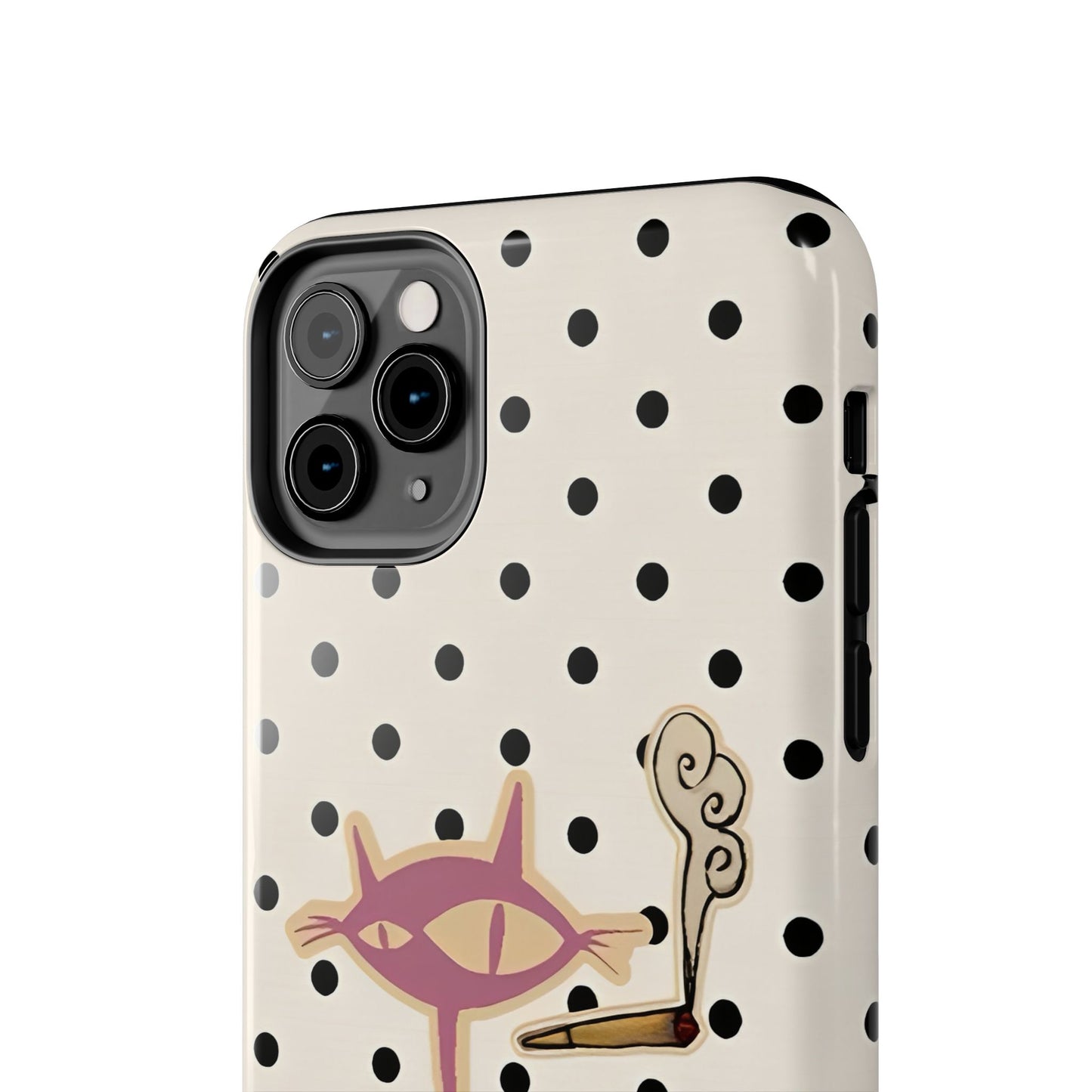 White Le Cat Phone Case