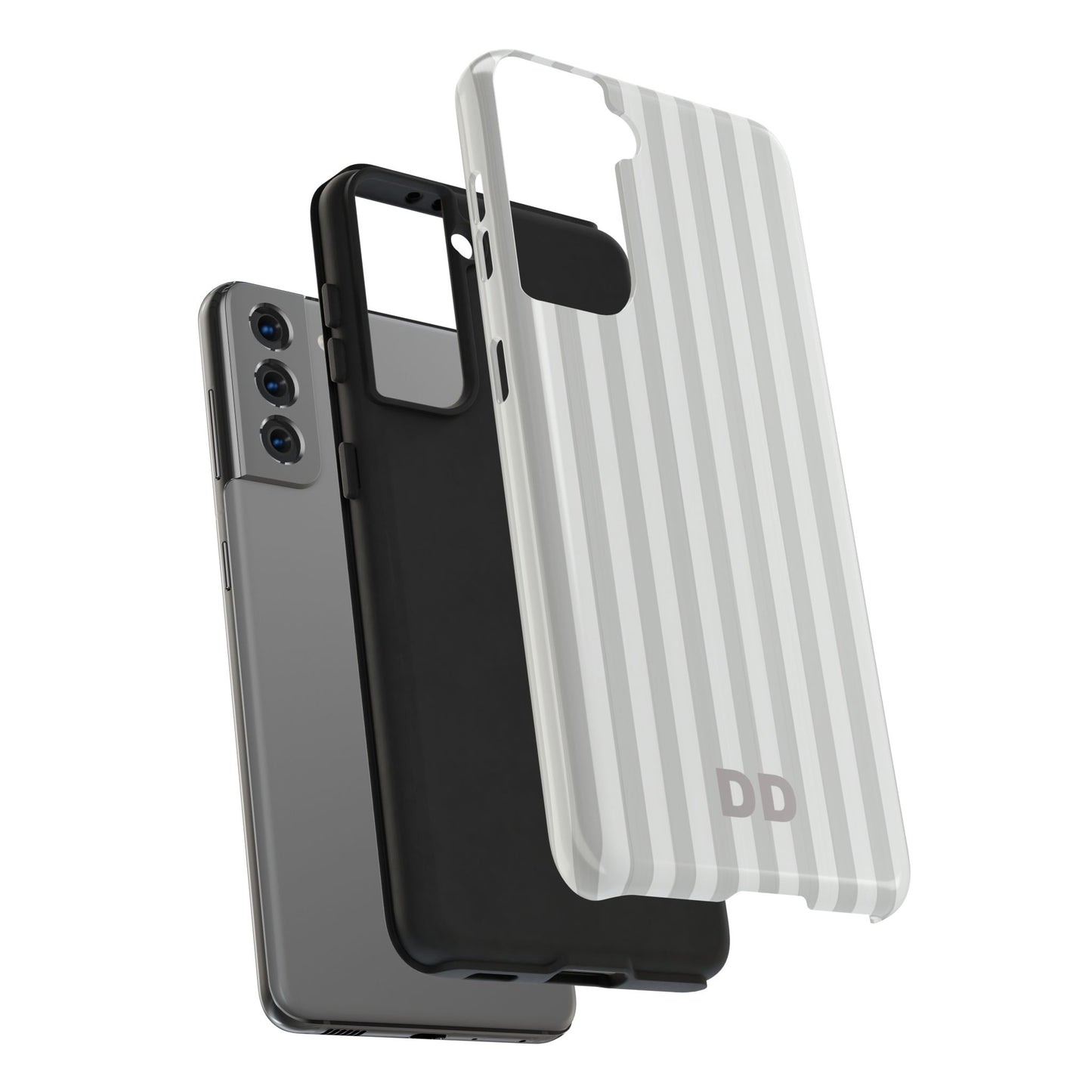 White Pin Stripe Phone Case