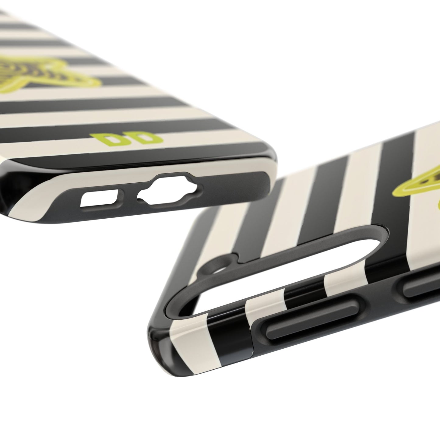 Striped Lime Star Phone Case