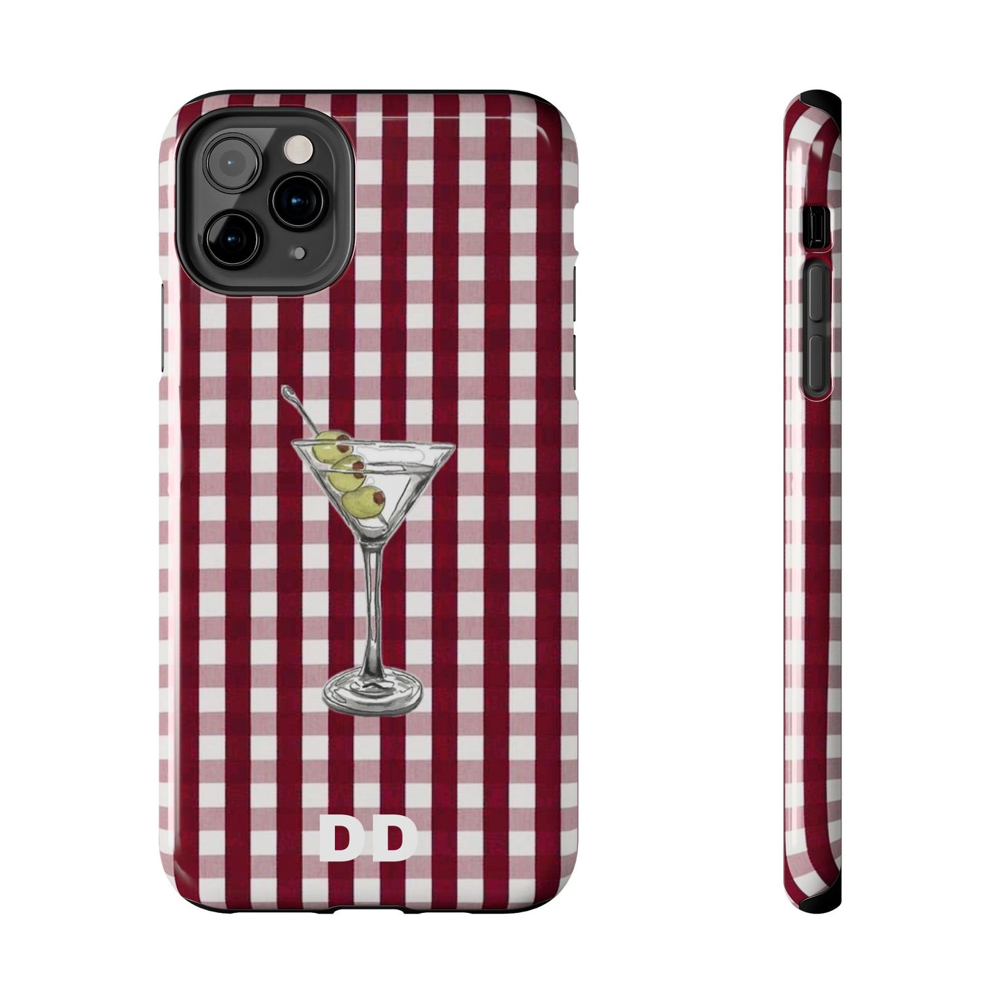 Martini Phone Case in Cherry Red Checker