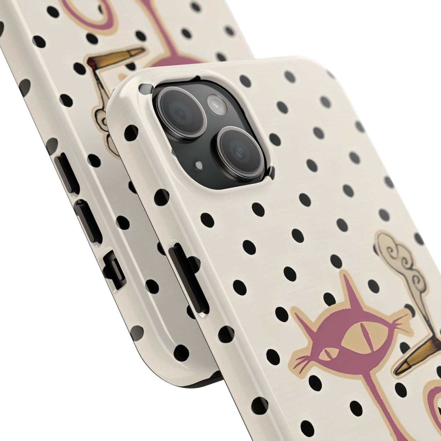 White Le Cat Phone Case