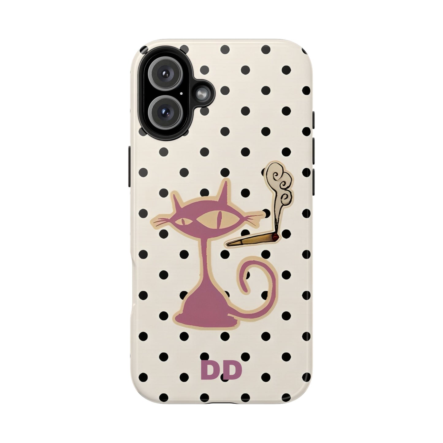 White Le Cat Phone Case