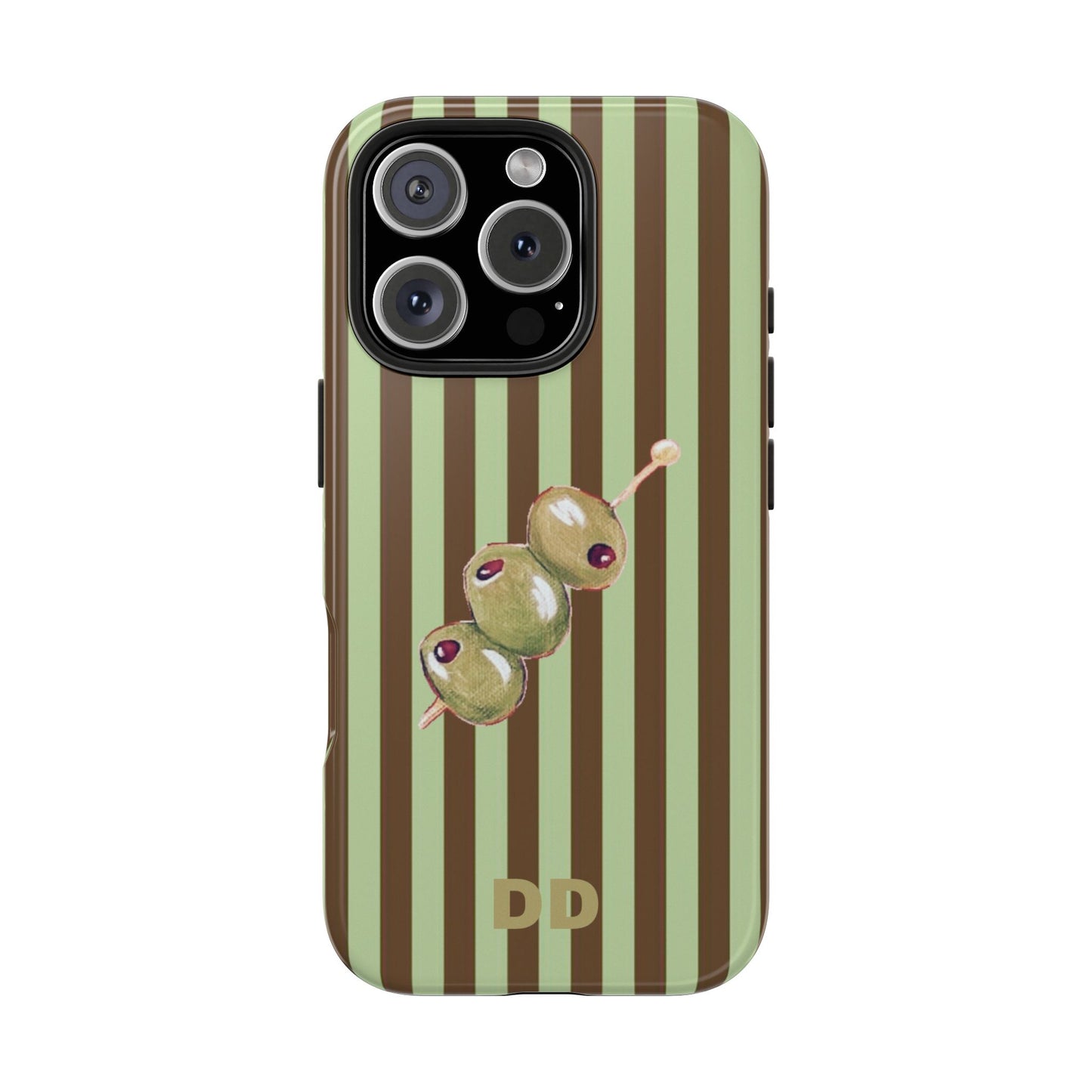 Olive Phone Case in Mint & Chip