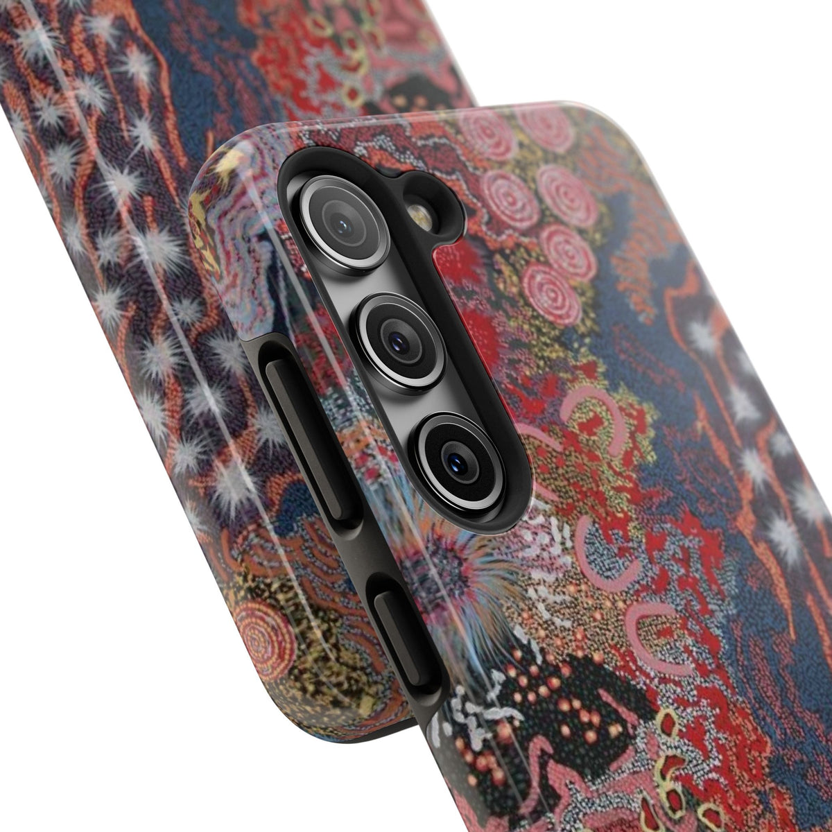 Mosaic Patchwork Phone Case — Multicolour Rainbow Geometric Mosaic Design, view 55 — MagSafe Compatible | Digital Divas