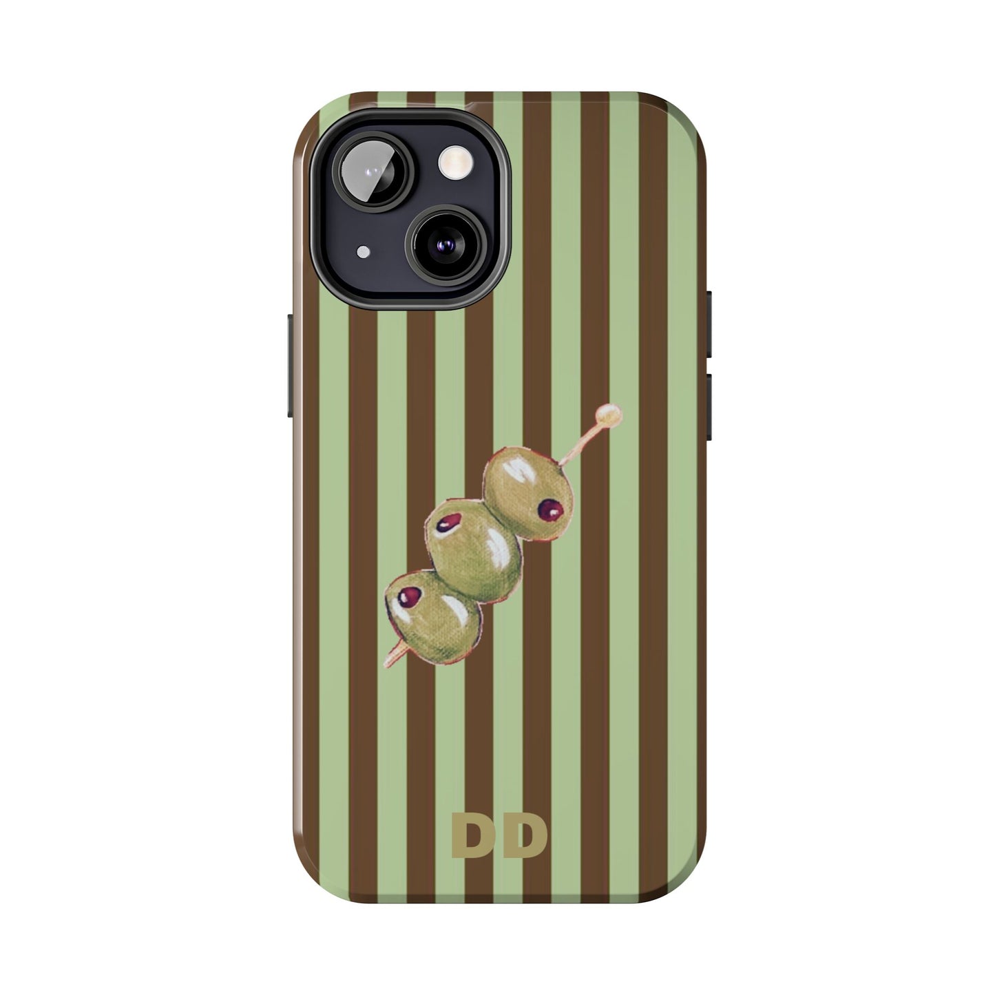 Olive Phone Case in Mint & Chip