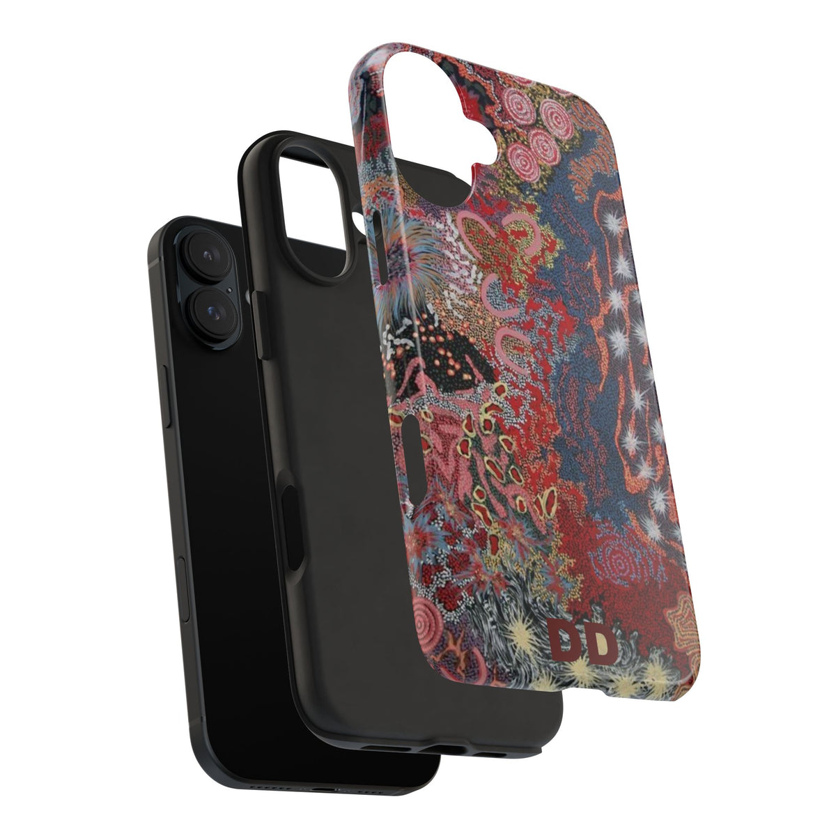 Mosaic Patchwork Phone Case — Multicolour Rainbow Geometric Mosaic Design, view 69 — MagSafe Compatible | Digital Divas