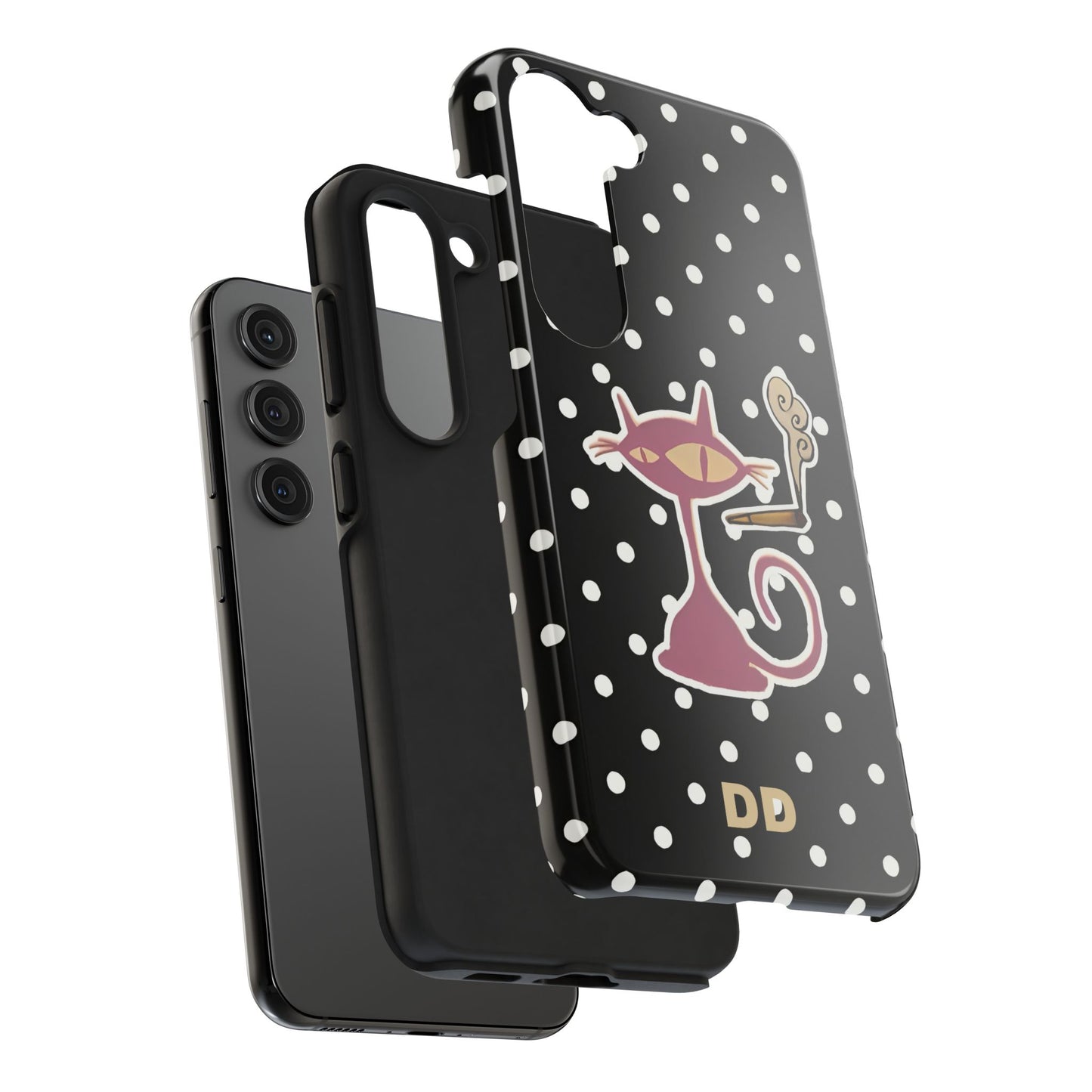 Black Le Cat Phone Case