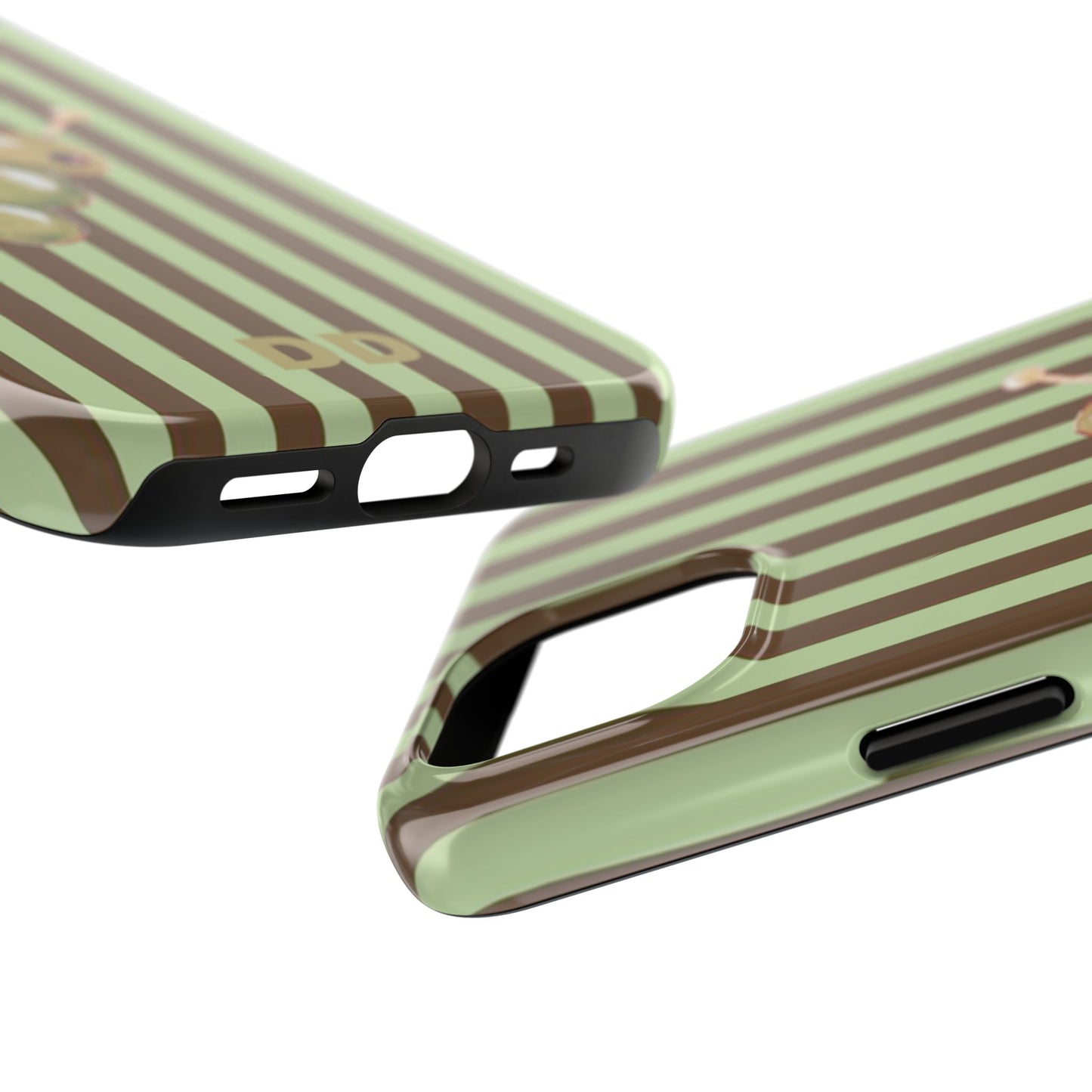 Olive Phone Case in Mint & Chip