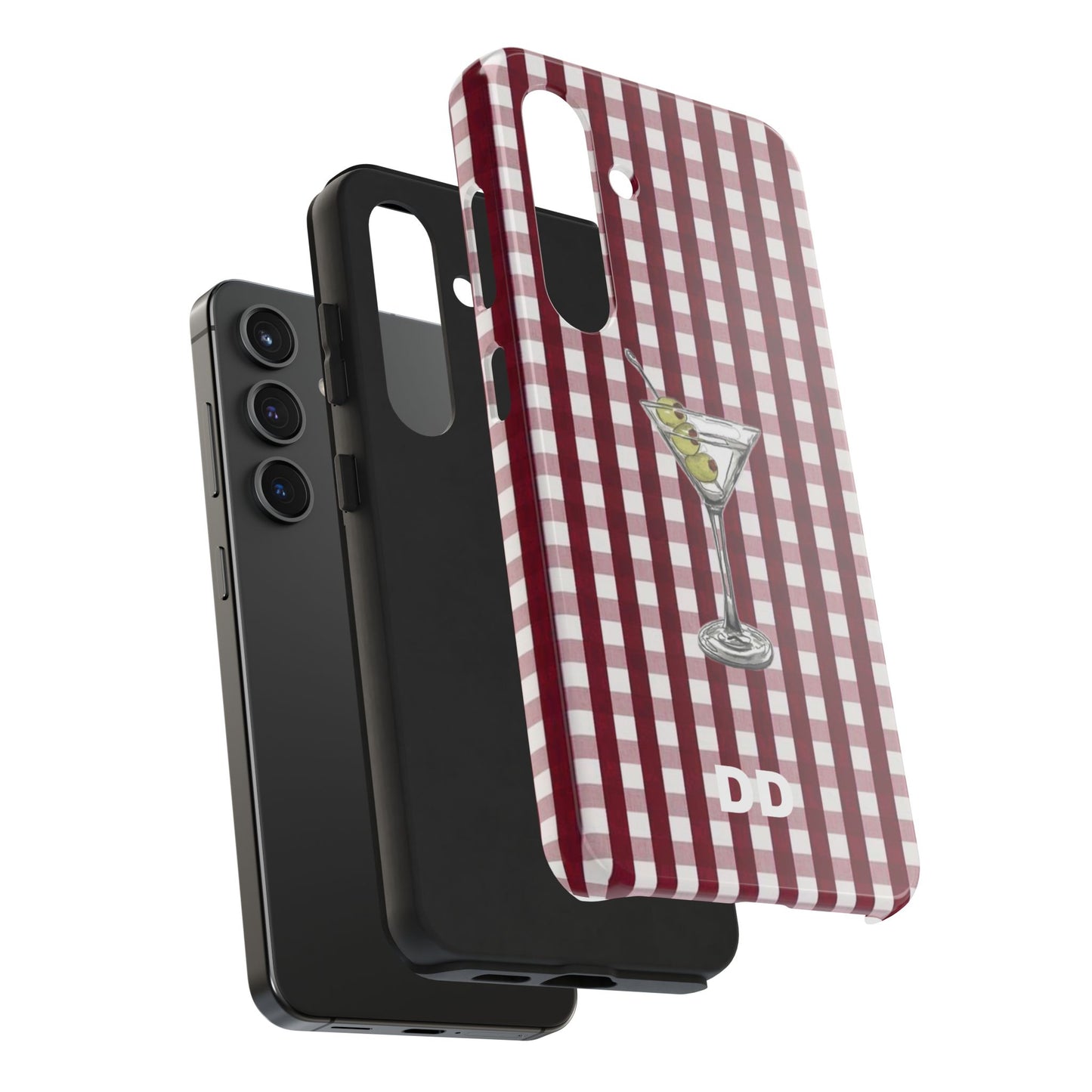 Martini Phone Case in Cherry Red Checker