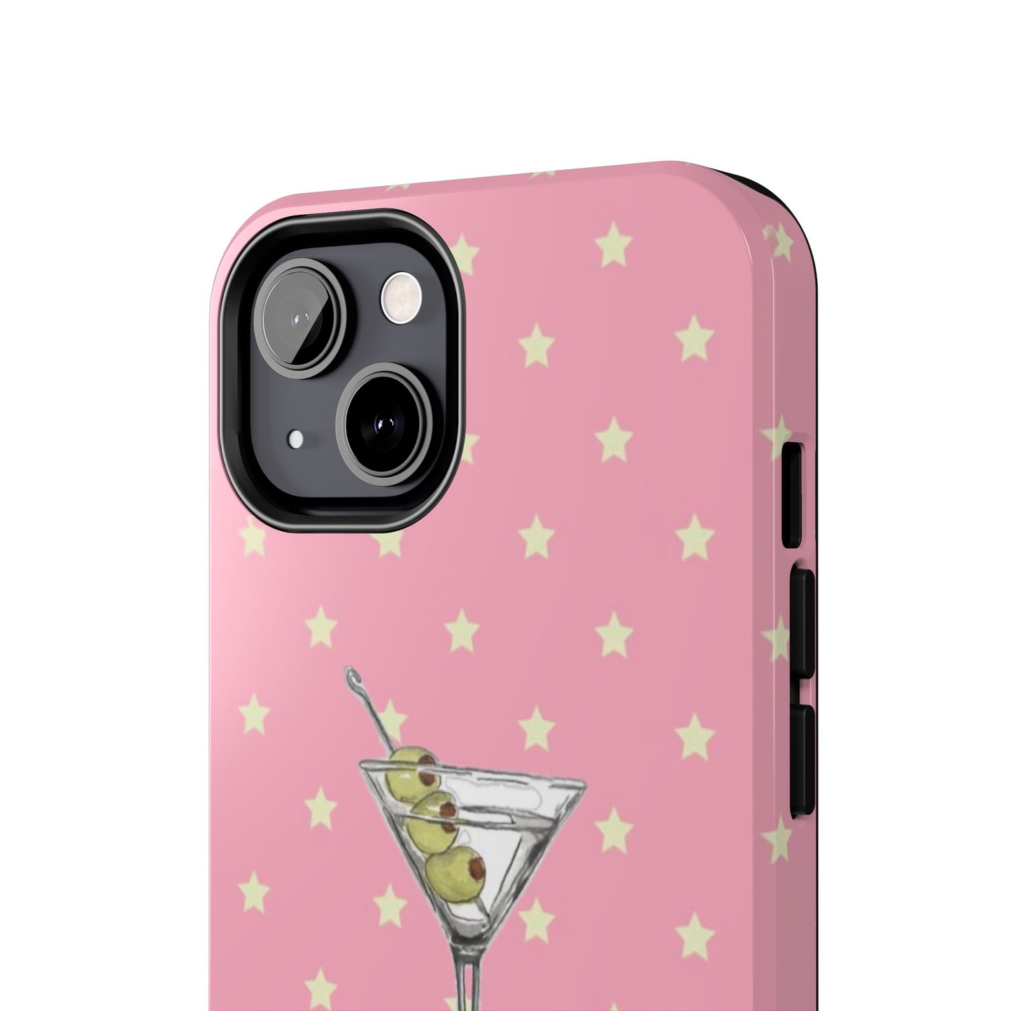 Martini Phone Case in Pink & Crème Stars