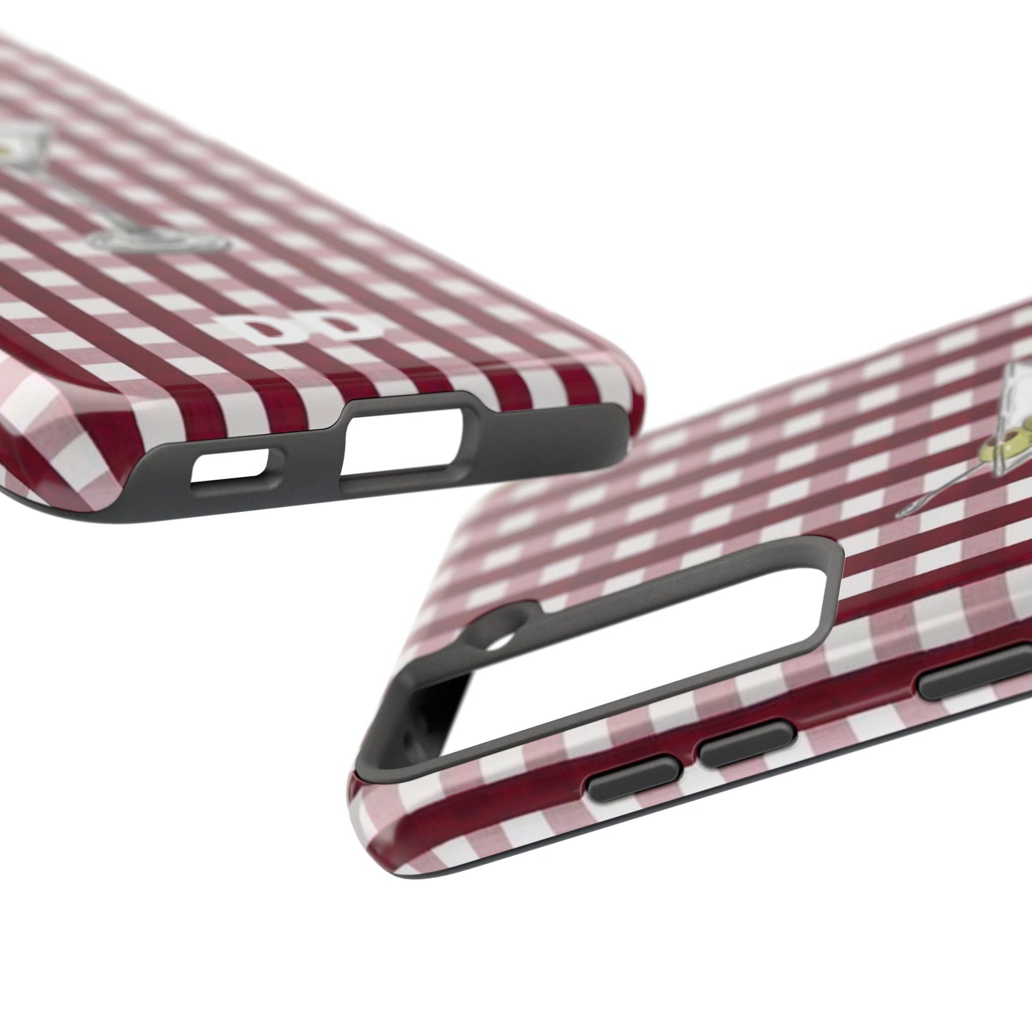 Martini Phone Case in Cherry Red Checker