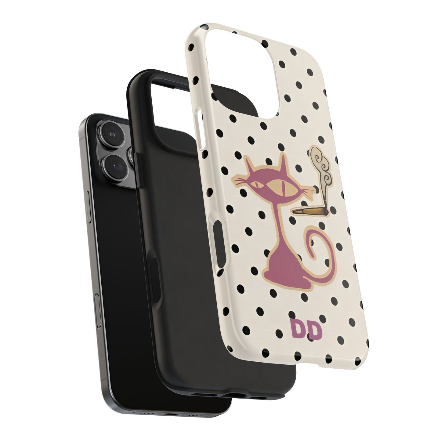 White Le Cat Phone Case