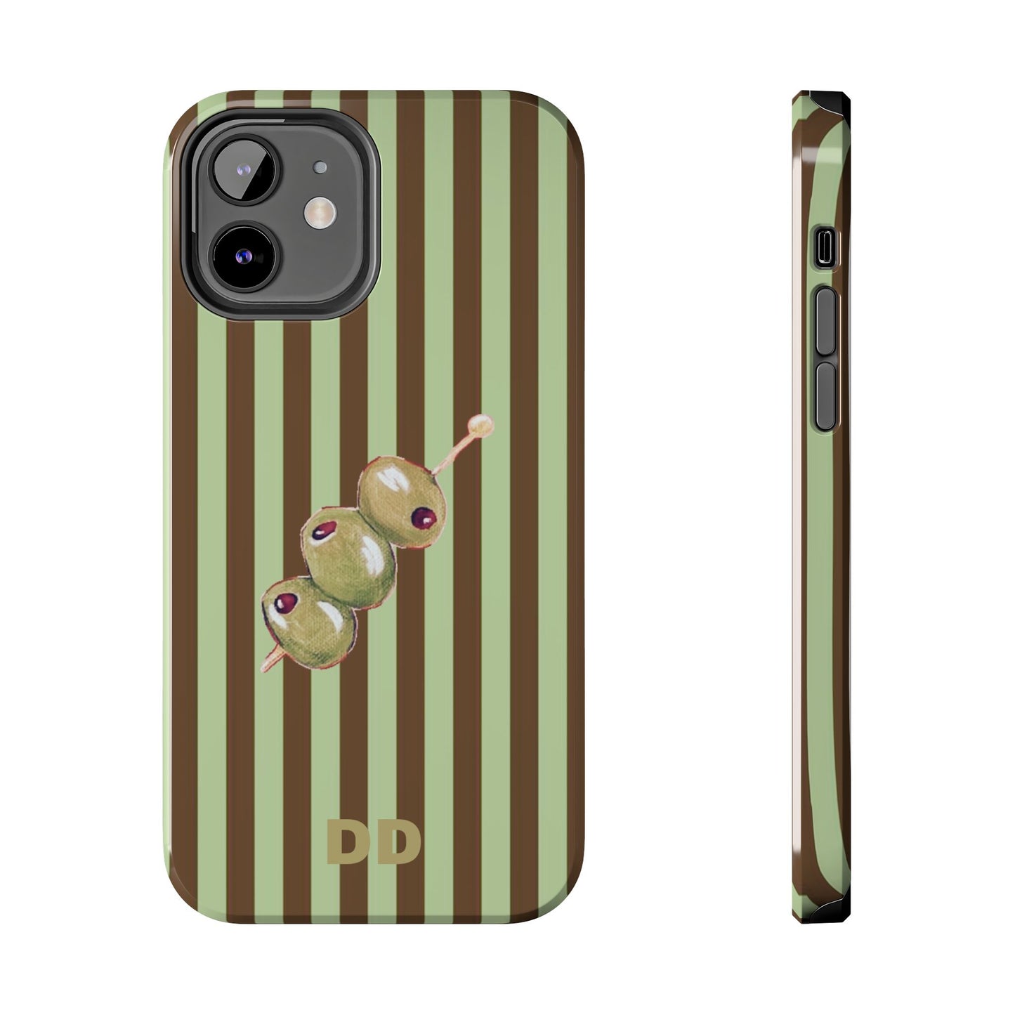 Olive Phone Case in Mint & Chip