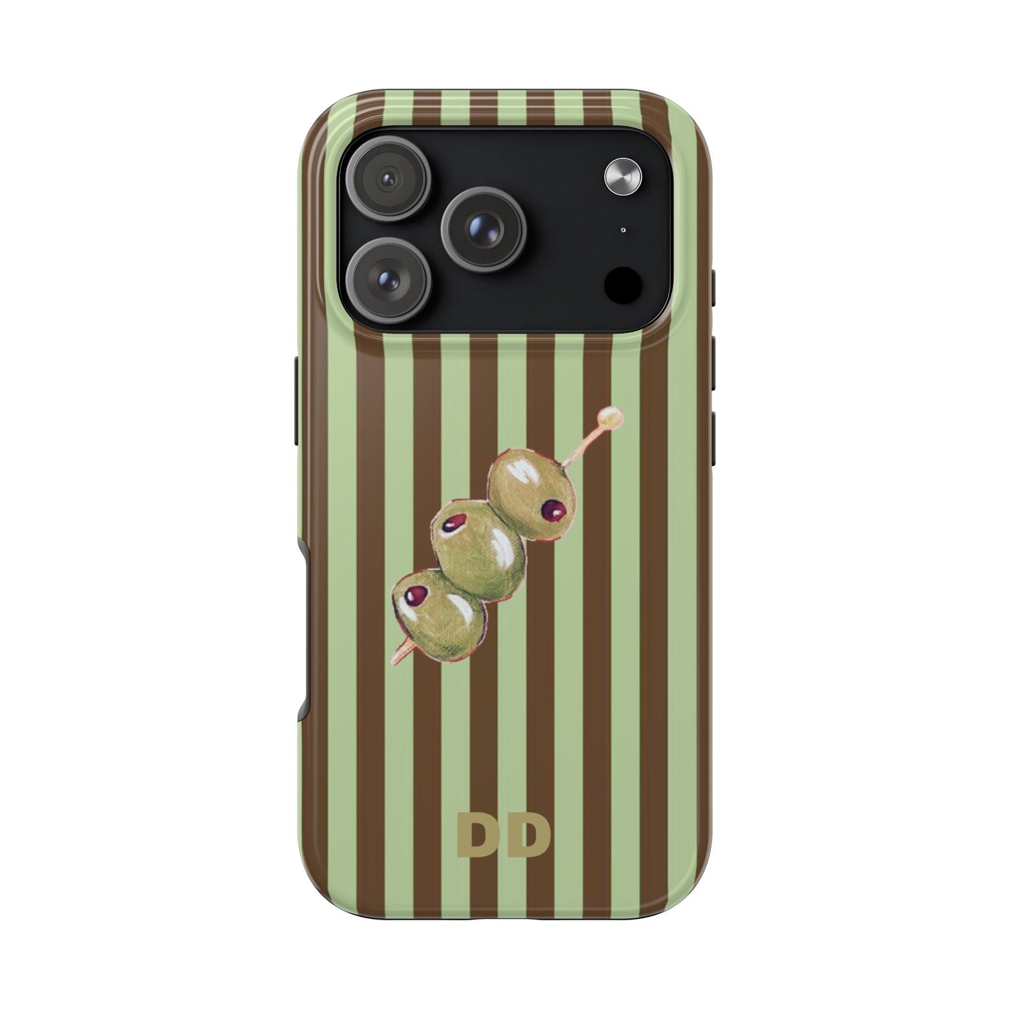 Olive Phone Case in Mint & Chip