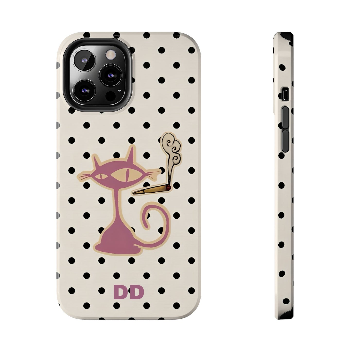 White Le Cat Phone Case