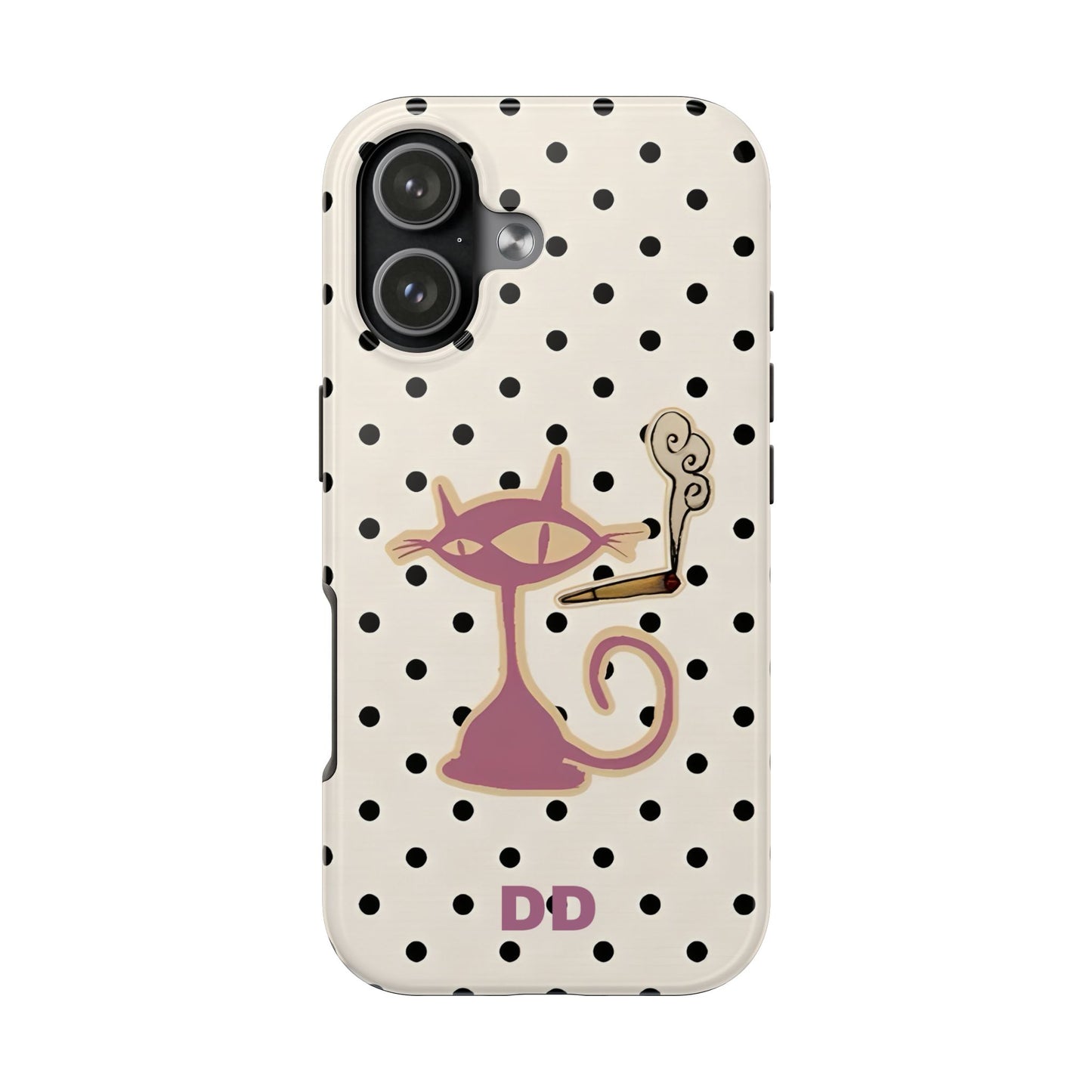 White Le Cat Phone Case