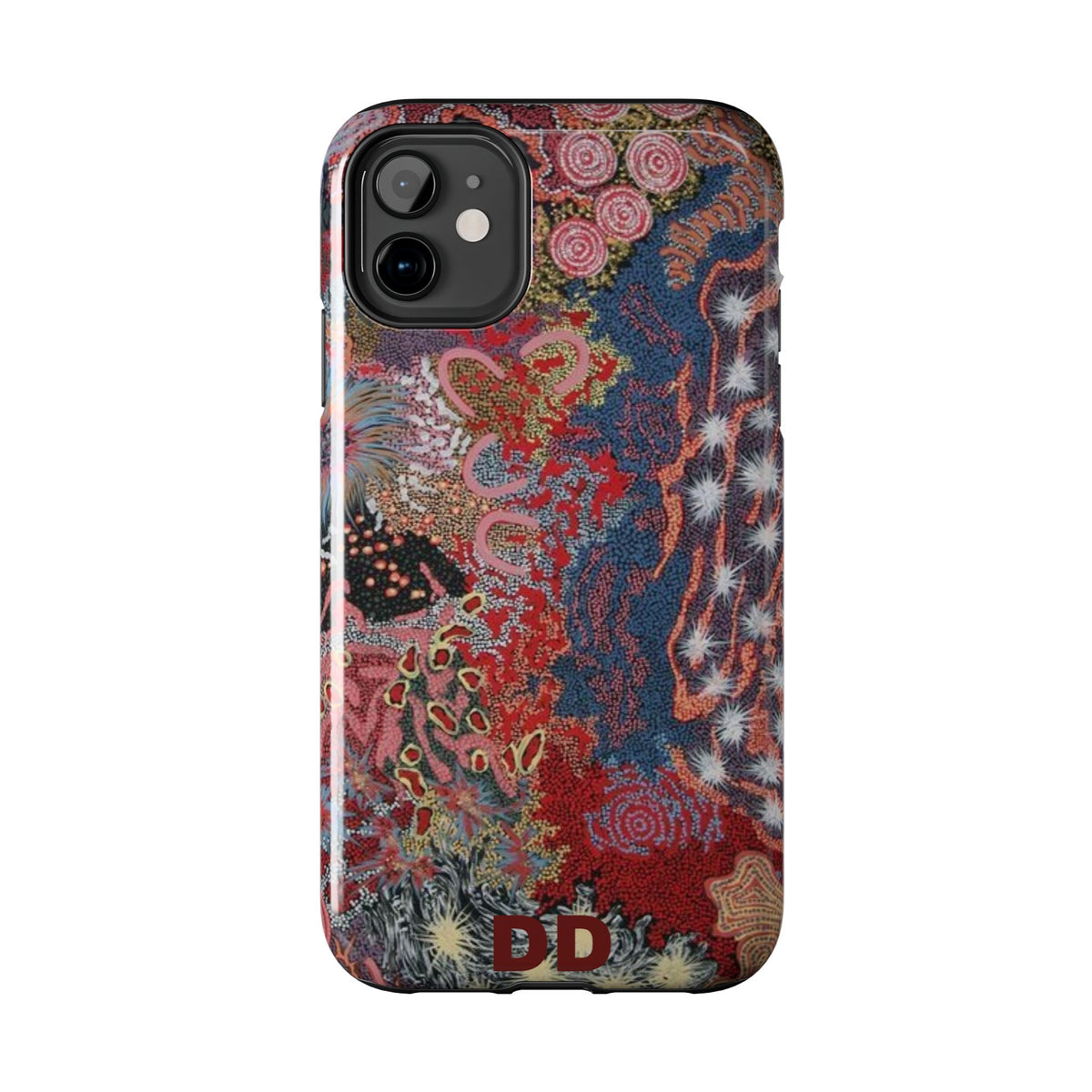 Mosaic Patchwork Phone Case — Multicolour Rainbow Geometric Mosaic Design, view 9 — MagSafe Compatible | Digital Divas