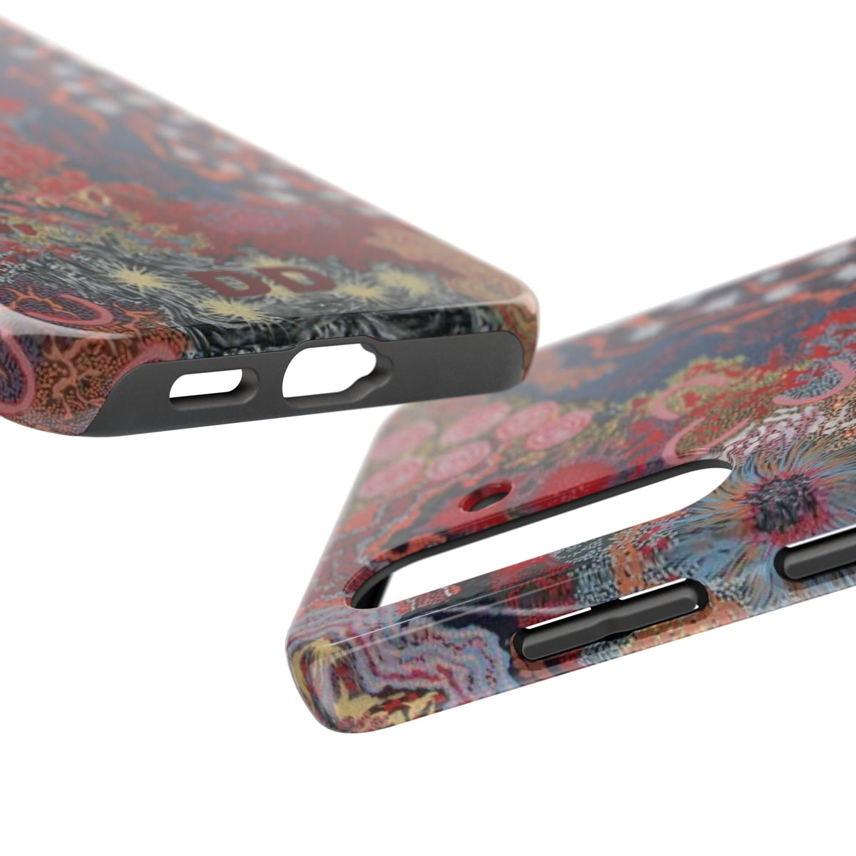 Mosaic Patchwork Phone Case — Multicolour Rainbow Geometric Mosaic Design, view 53 — MagSafe Compatible | Digital Divas
