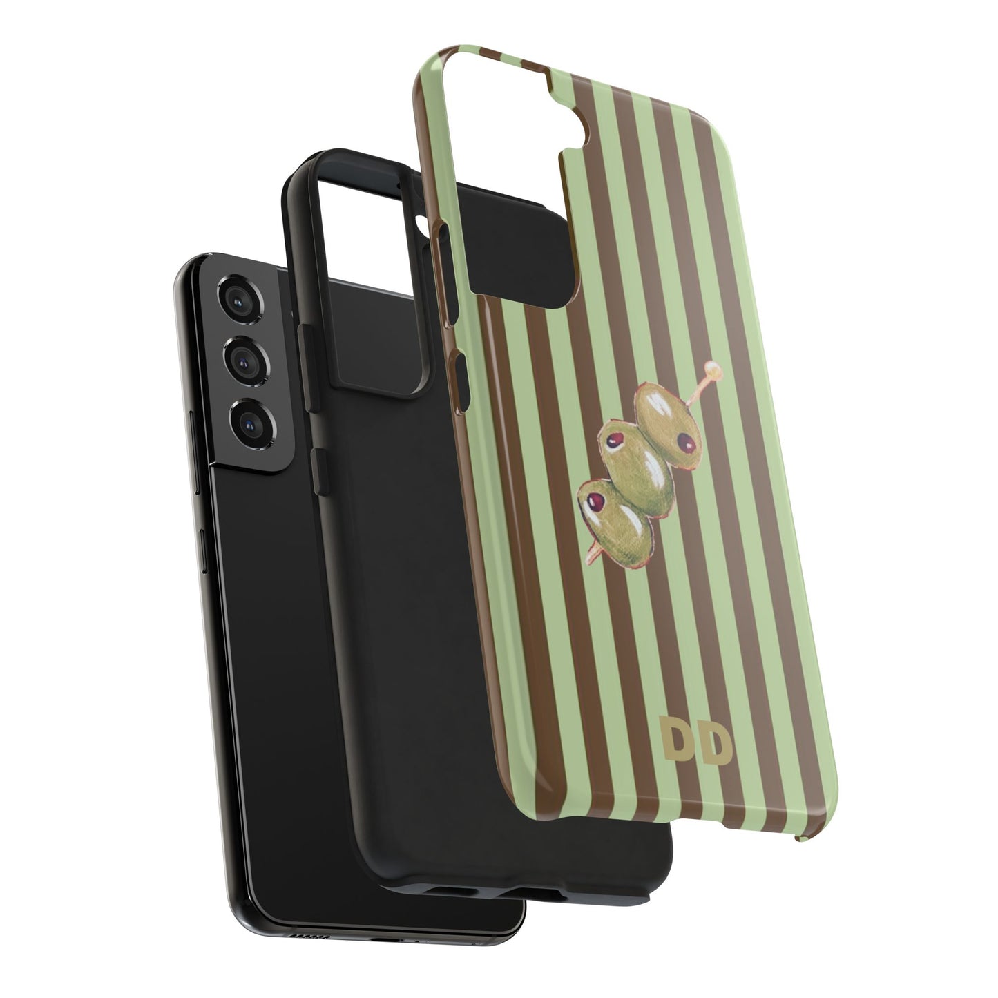 Olive Phone Case in Mint & Chip
