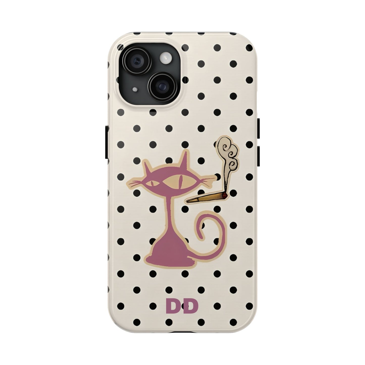 White Le Cat Phone Case
