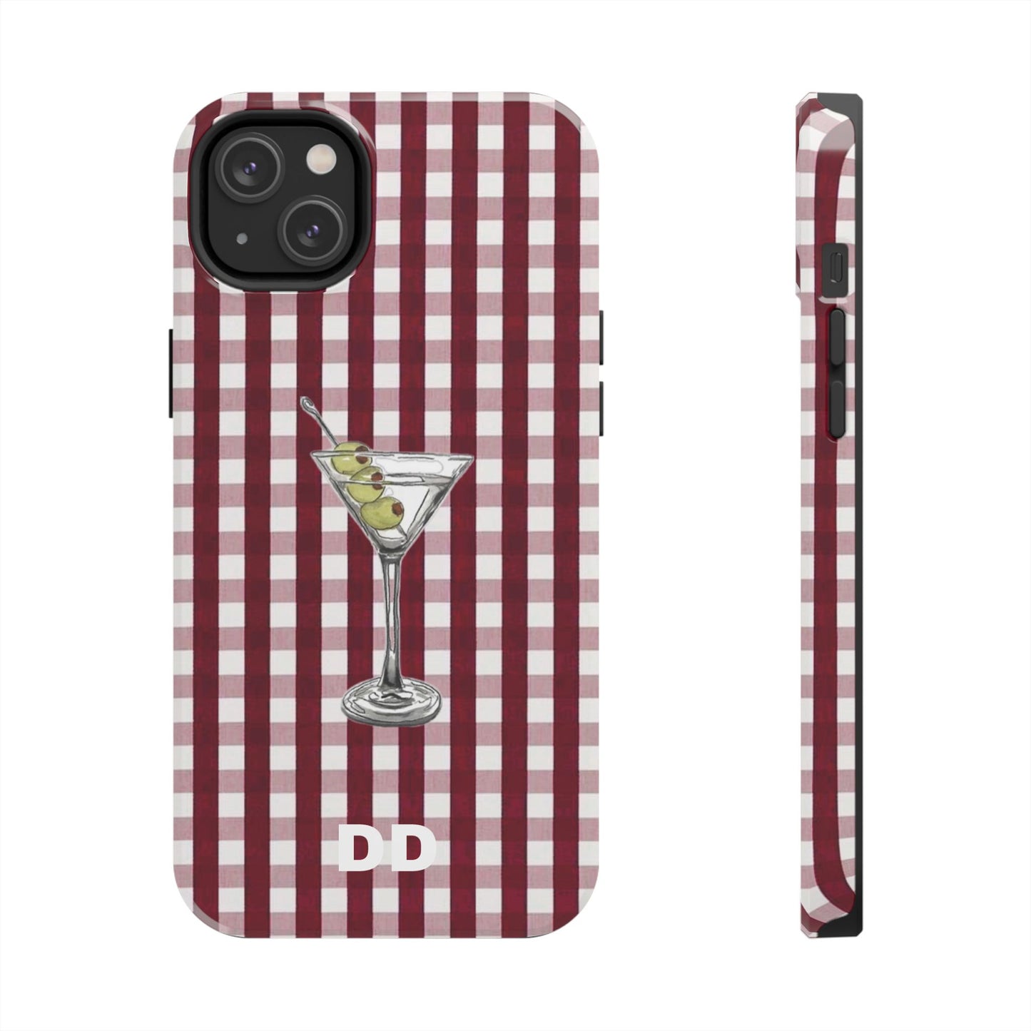 Martini Phone Case in Cherry Red Checker