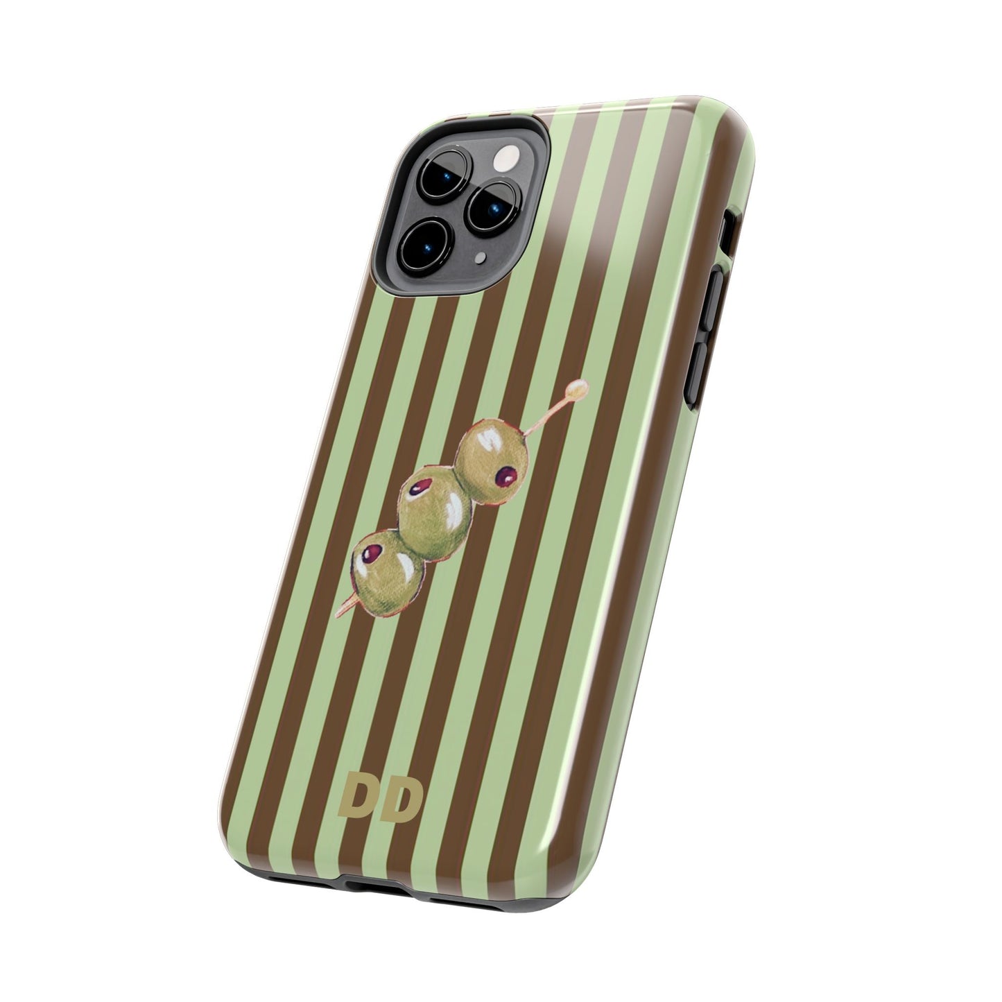 Olive Phone Case in Mint & Chip
