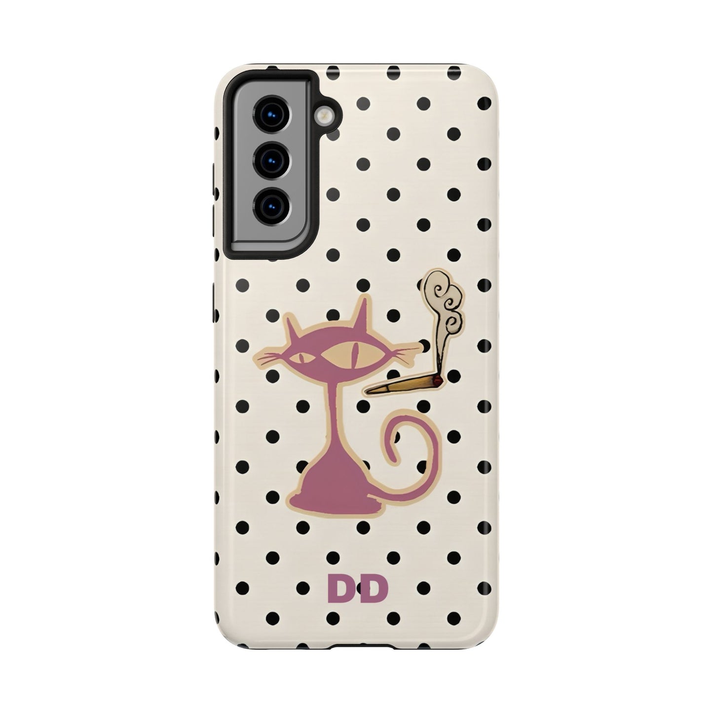 White Le Cat Phone Case