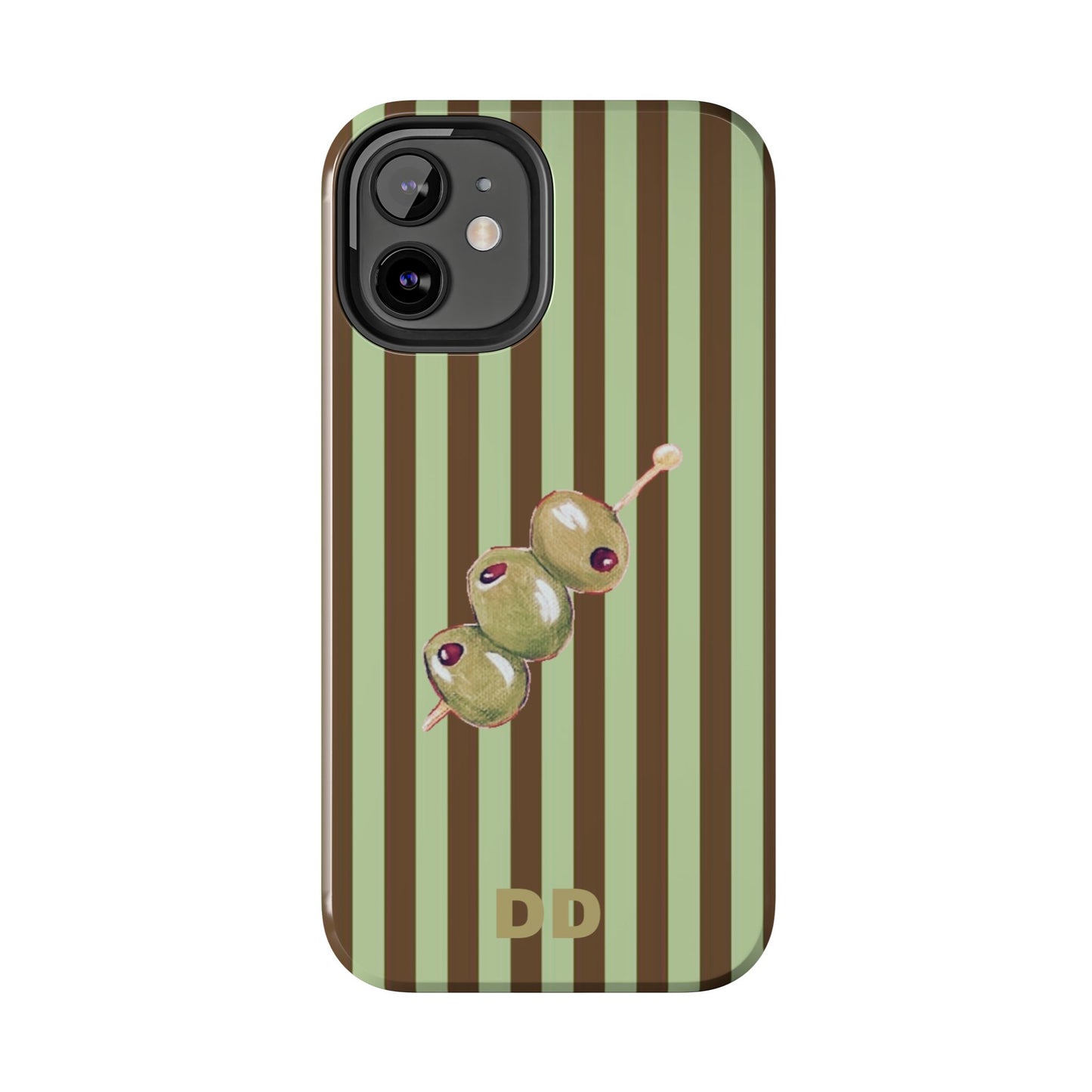 Olive Phone Case in Mint & Chip