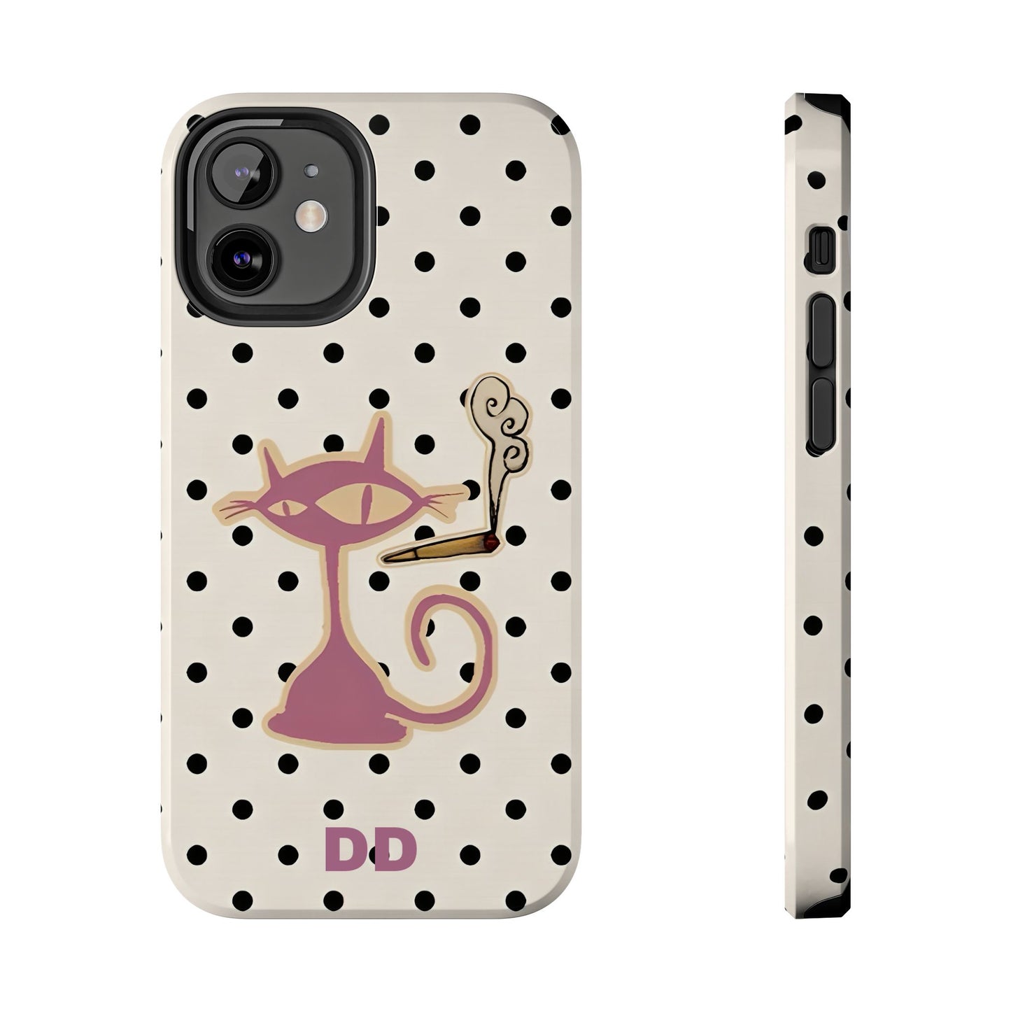 White Le Cat Phone Case